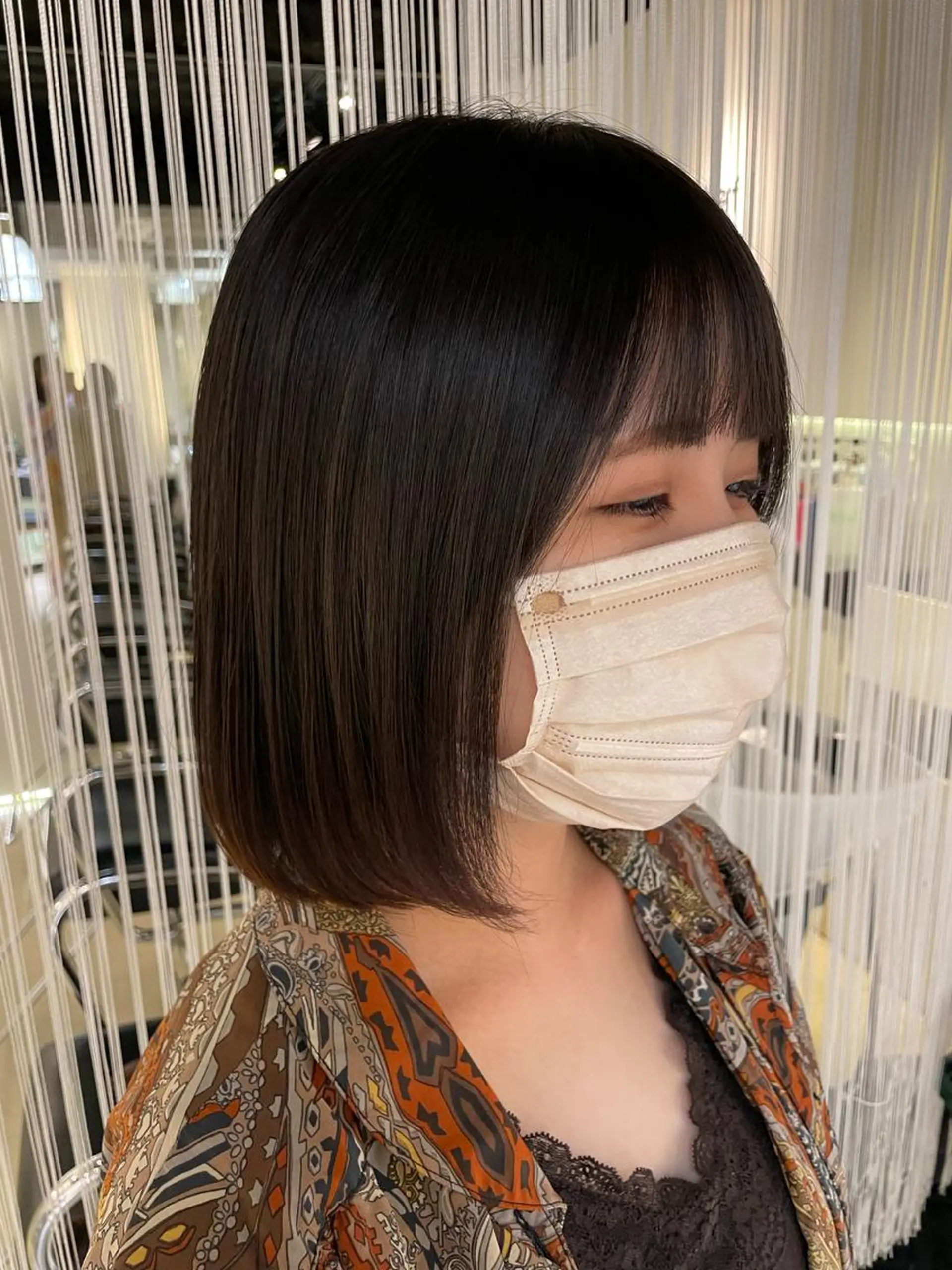 ミディアム トリートメント カット トリートメント ヘッドスパ しのはら まどかのヘアスタイル