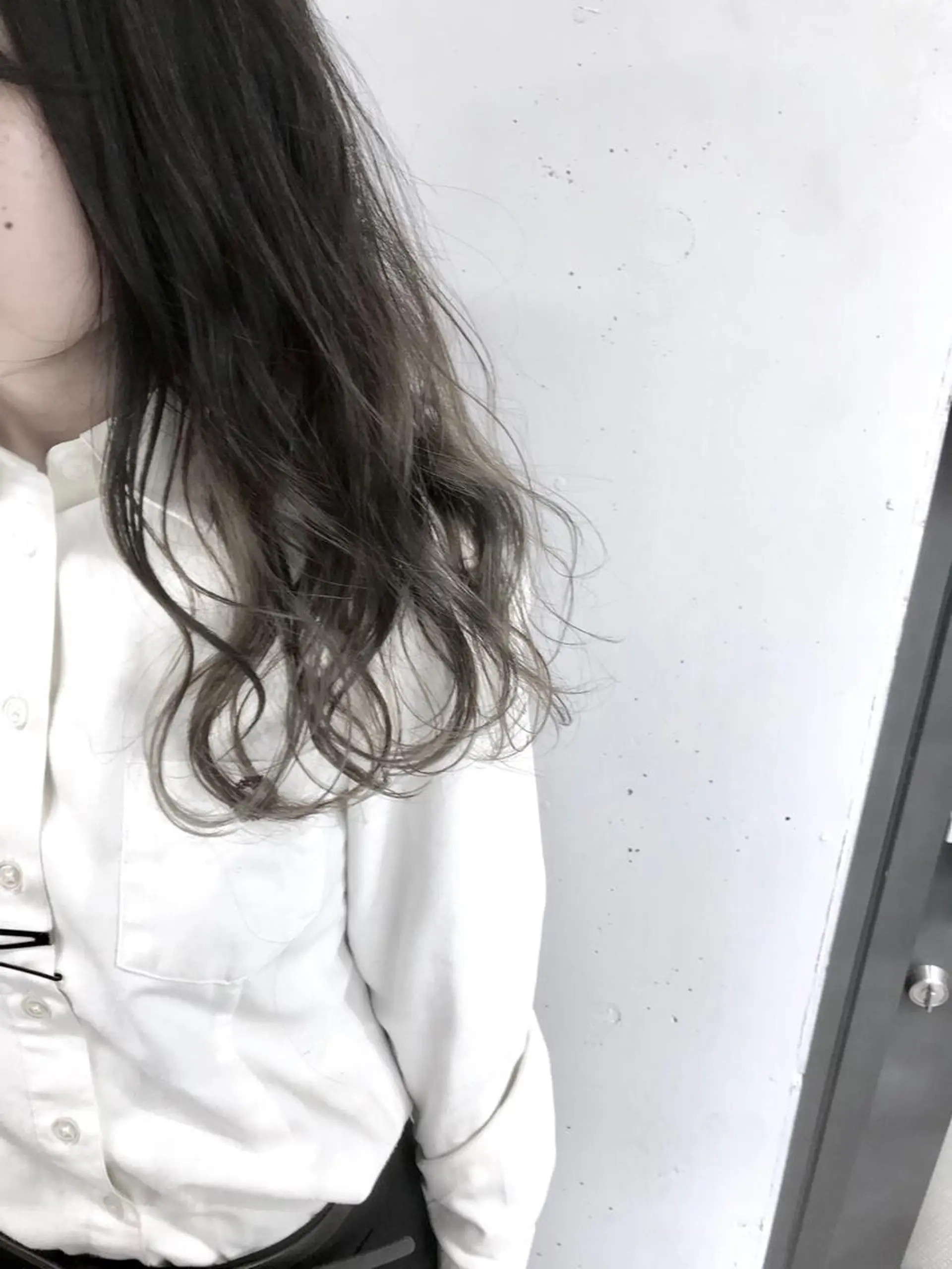 セミロング カラー グラデーションカラー ヘアカラー トリートメント 新井 広樹のヘアスタイル