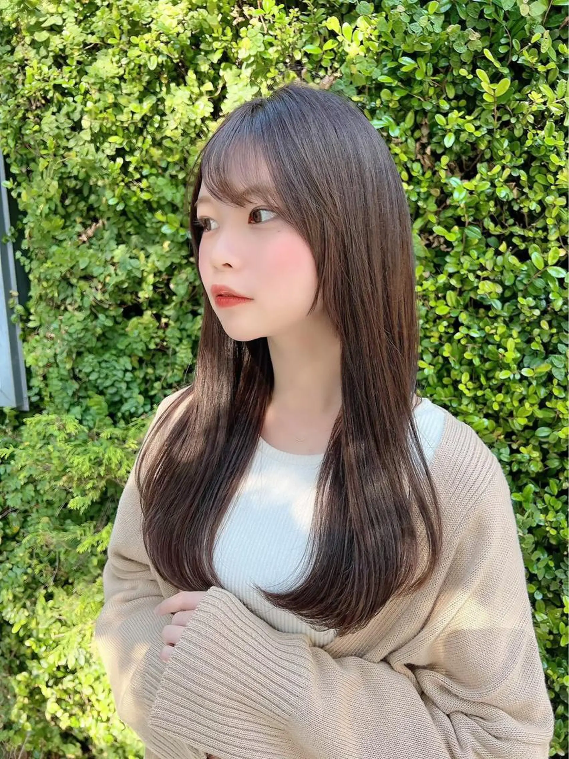 ロング カラー パーマ レイヤーカット/ 顔周り 五島巨幹のヘアスタイル