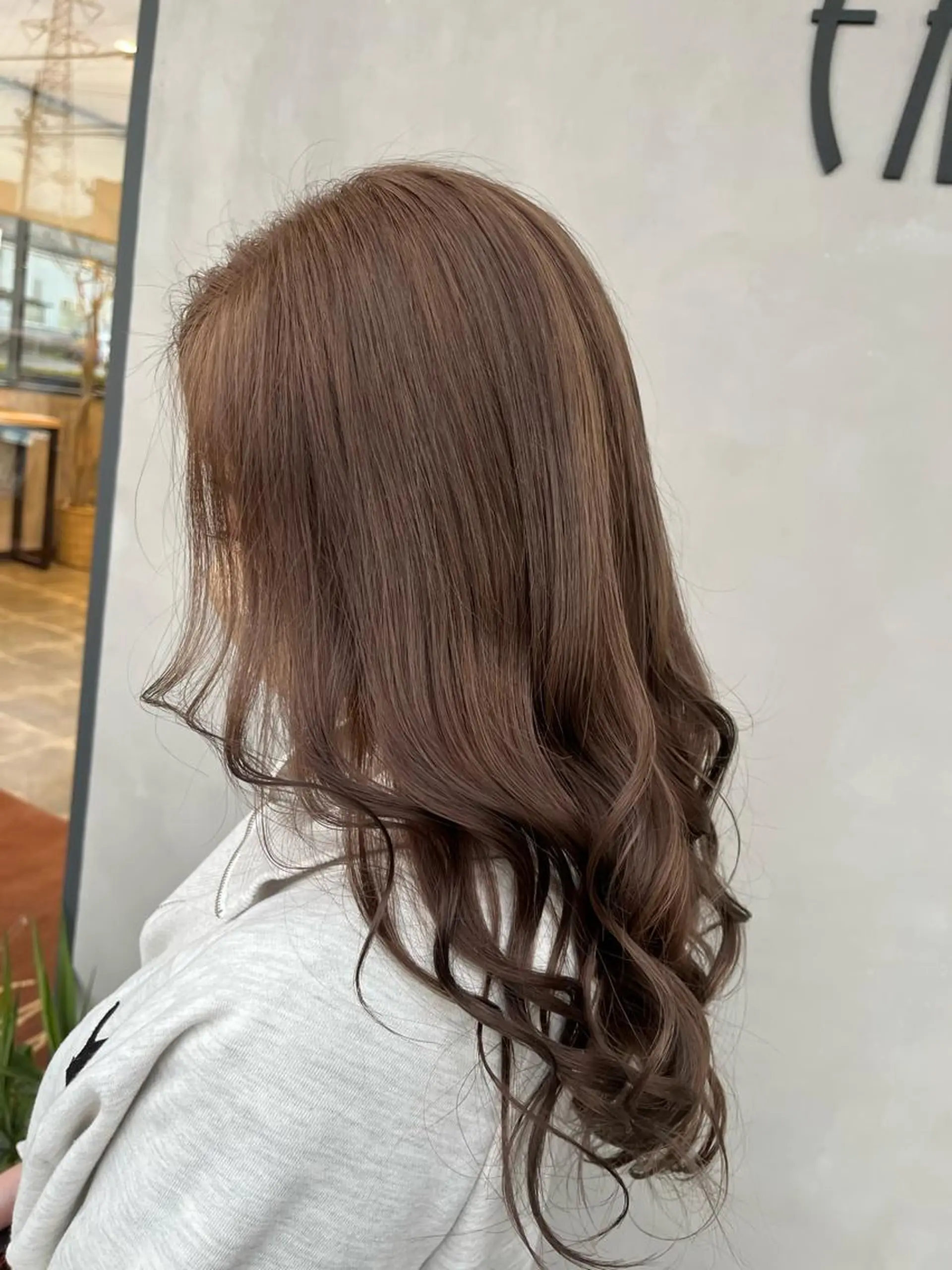 セミロング カラー オレンジ 名古屋／デザイン／ ブリーチ/松井亮磨のヘアスタイル