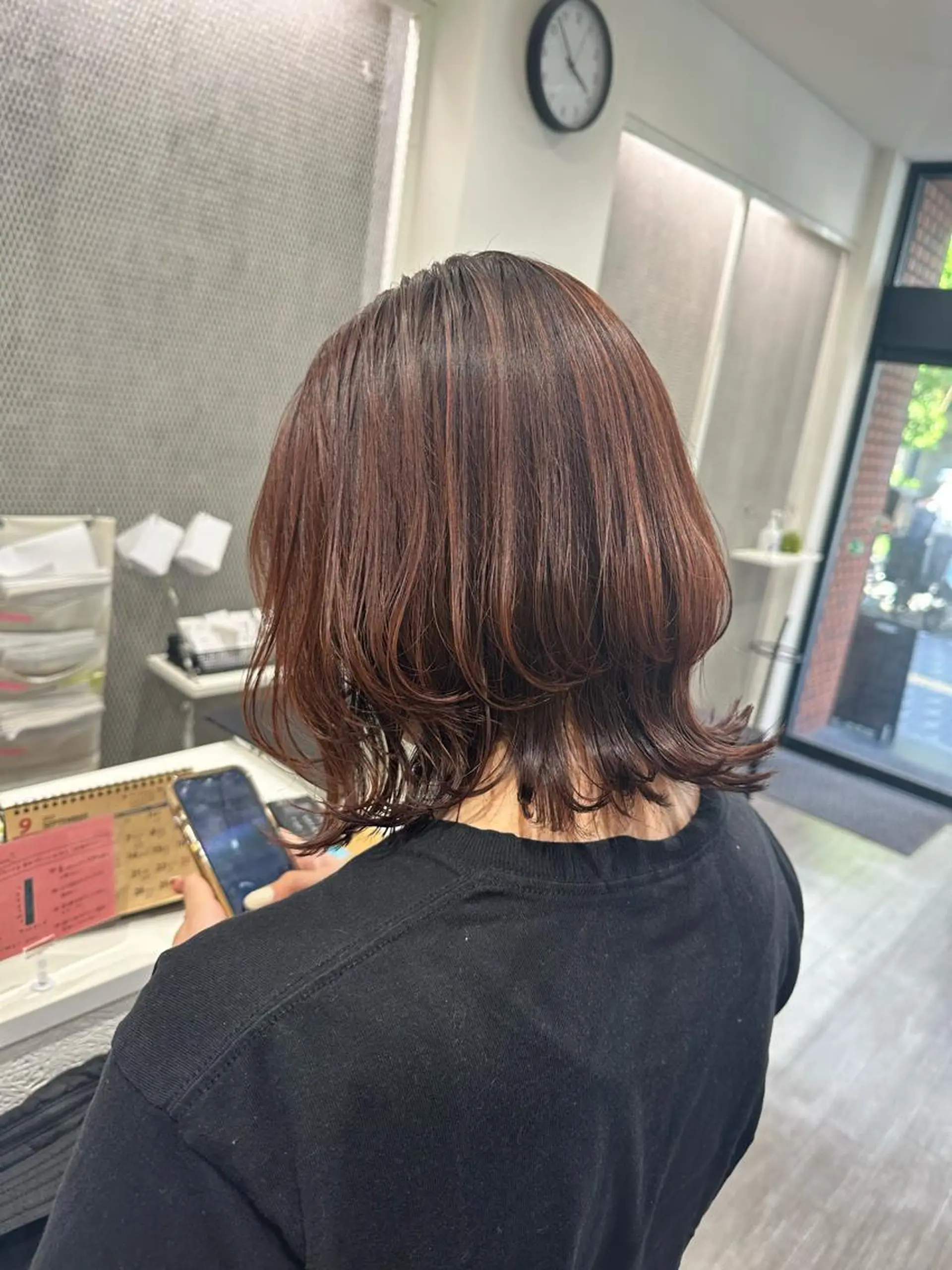 ミディアム カラー ミディアムレイヤー レイヤーカット 艶髪レイヤー上田 紗也🇰🇷💗のヘアスタイル