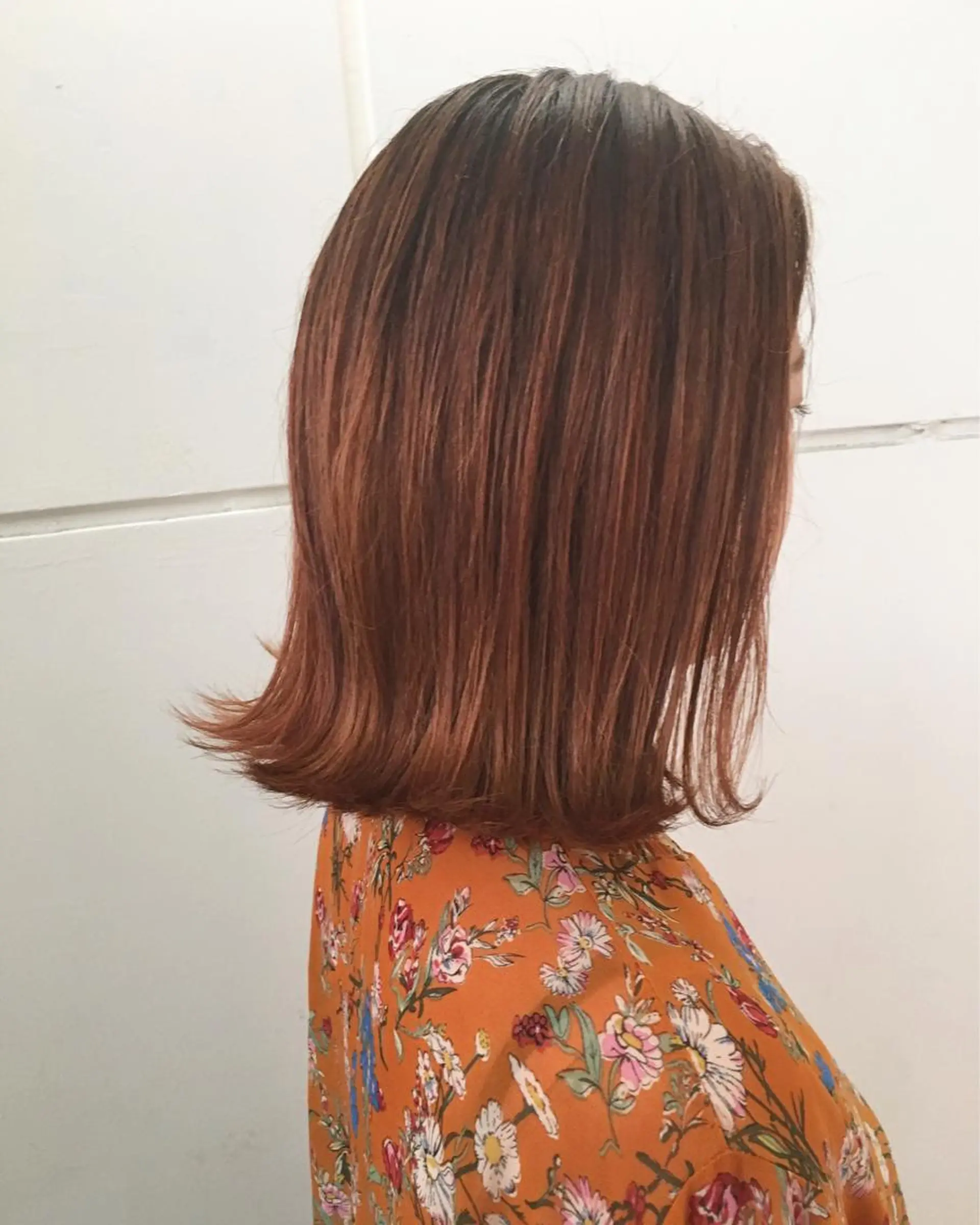 ミディアム ボブ カット ヘアカラー トリートメント LOVESTOIKE 堂本のヘアスタイル