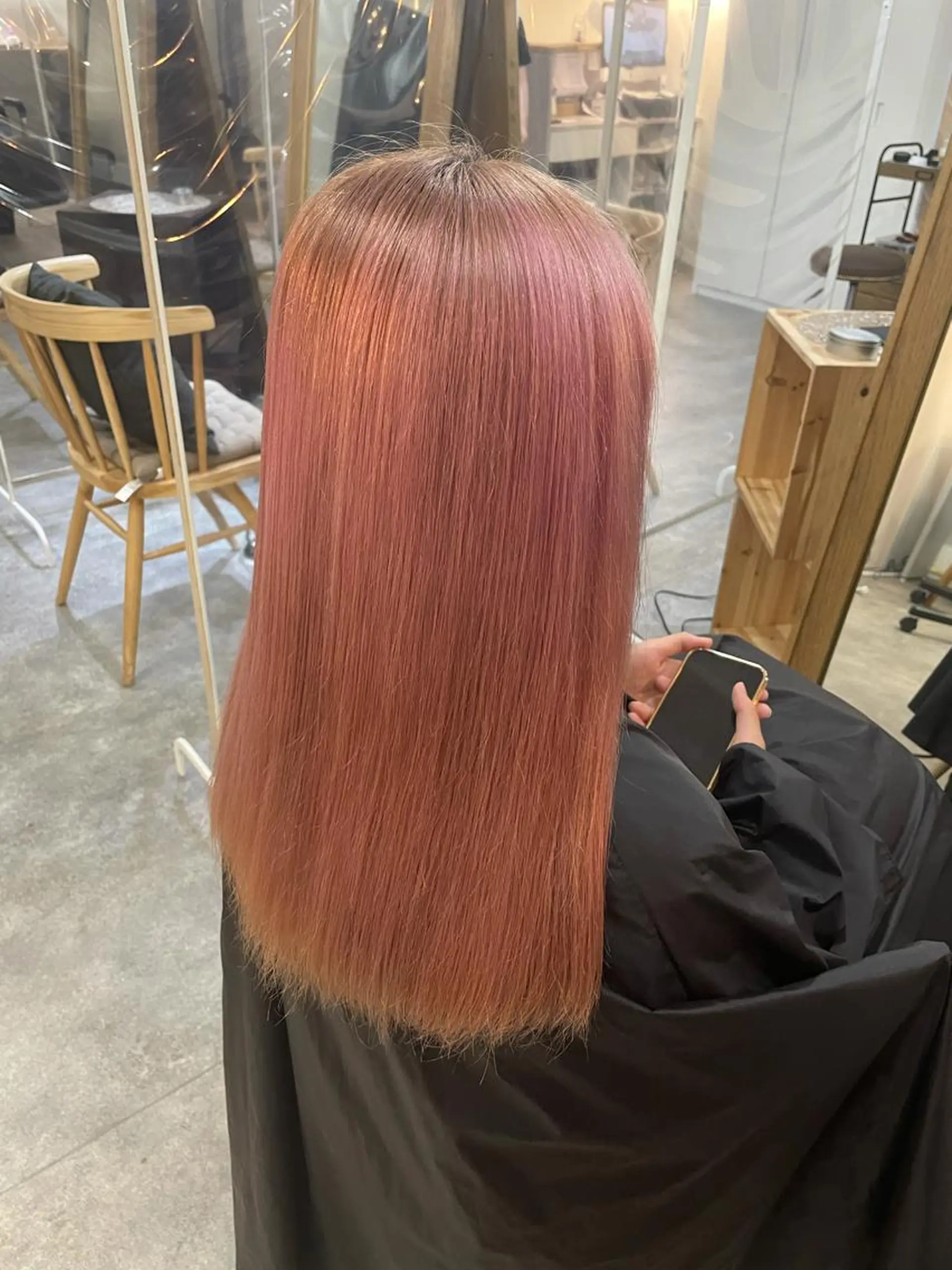 ロング 酸性ストレート ♡透明感/艶カラー/ M a I ♡のヘアスタイル