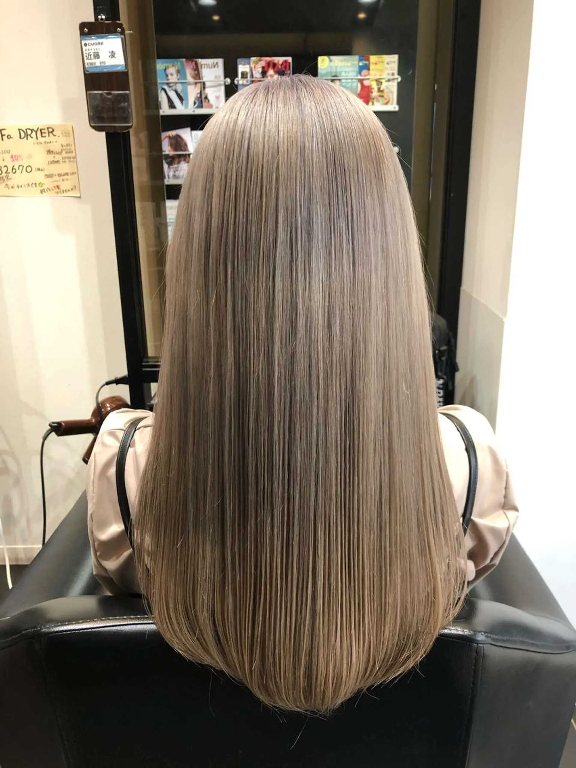 ロング カラー ブリーチ 透明感カラー ✨髪質改善＆ボブ✨ 近藤 凌のヘアスタイル
