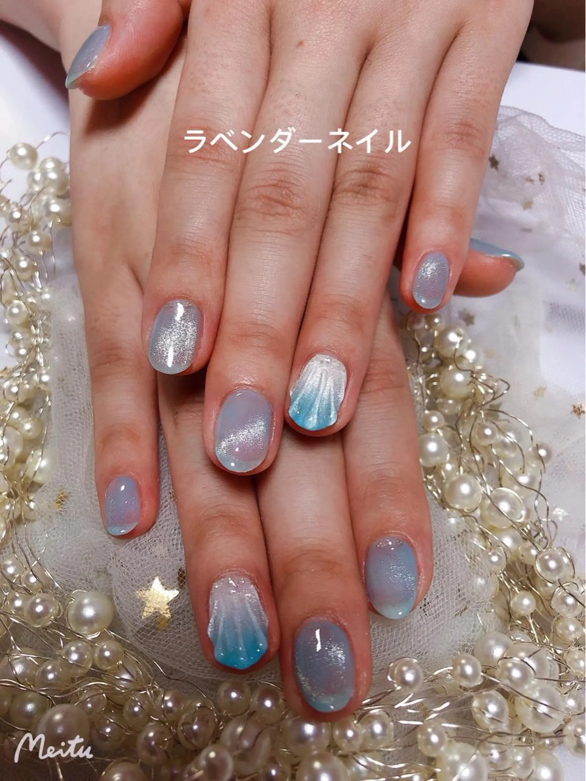 ネイル ラベンダー💖日暮里 ルル💖ネイルのネイルデザイン