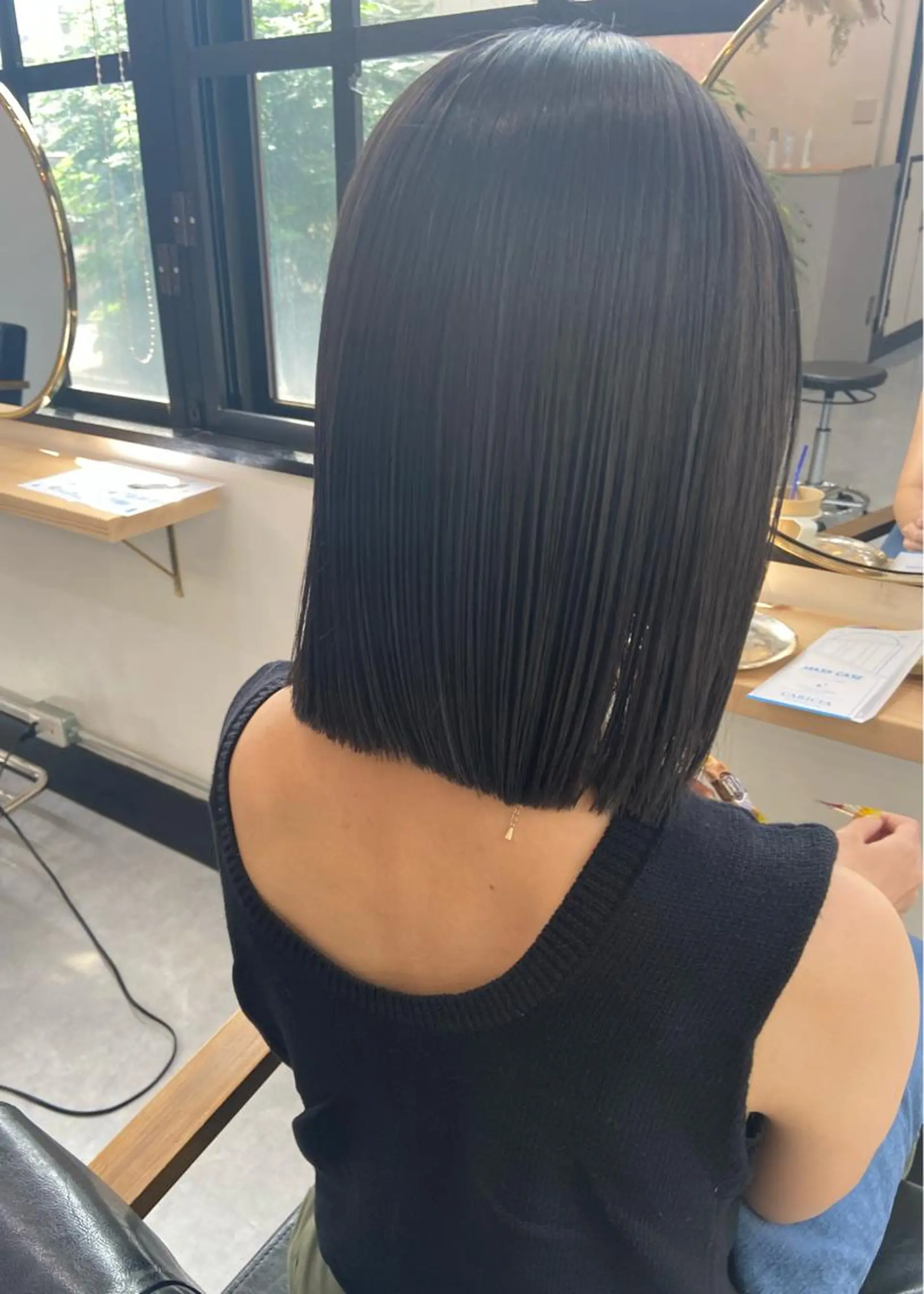 ミディアム カラー 田中 あやなのヘアスタイル