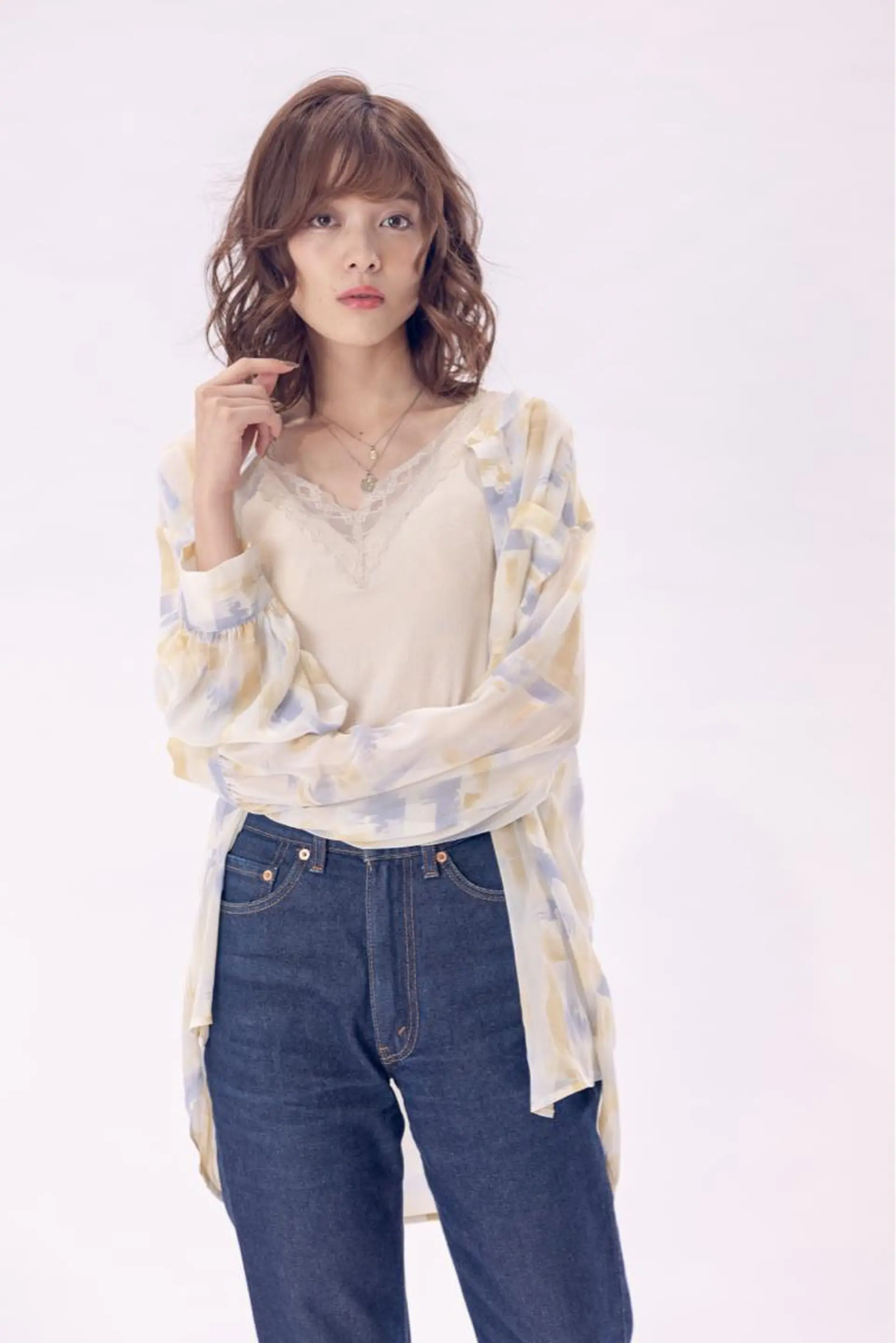 ミディアム 勝沼 佑季のヘアスタイル