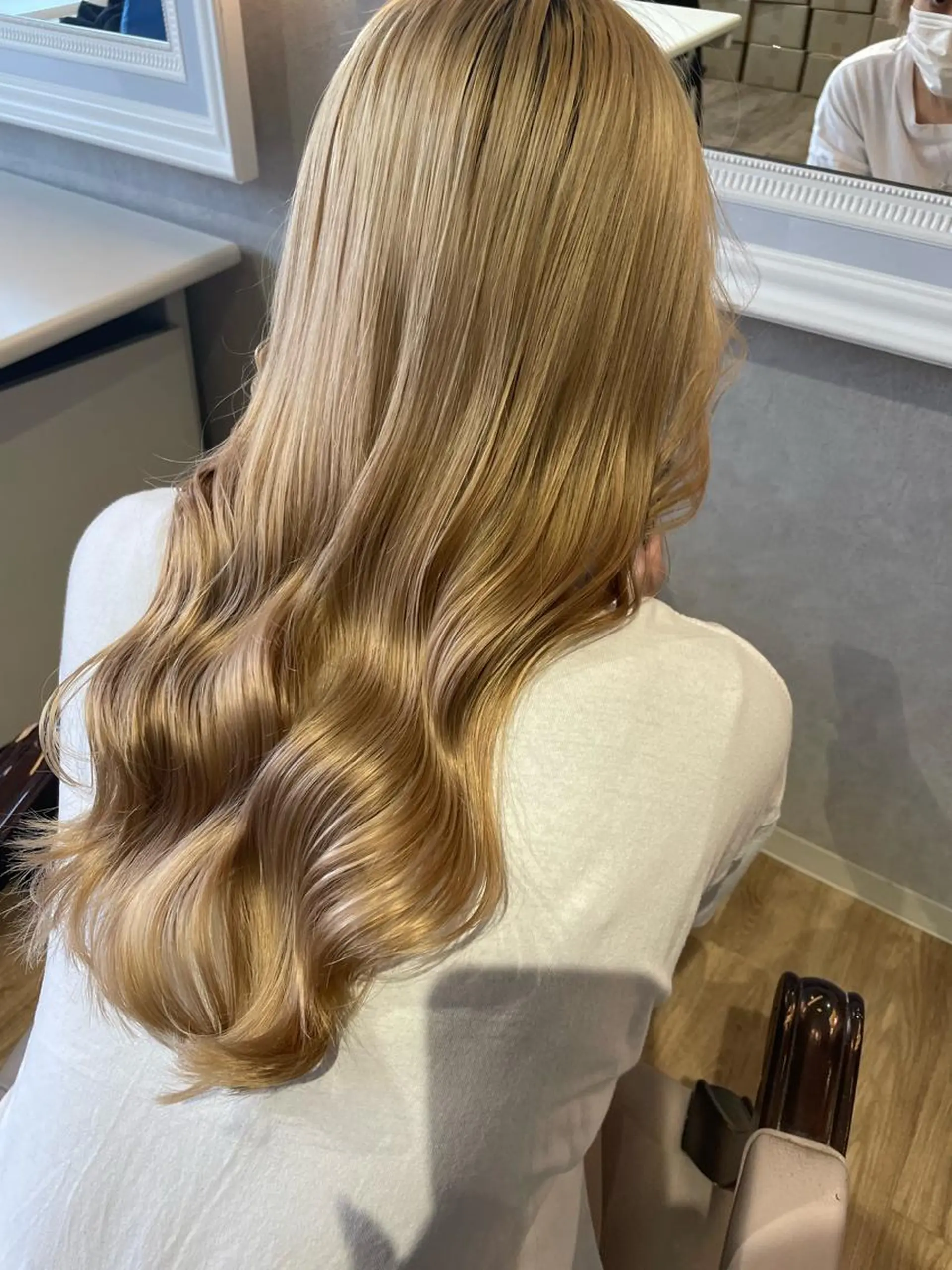 ロング カラー パーマ ヘアアレンジ メンズ キッズ ネイル マツエク・マツパ アイブロウ ヘアカラー トリートメント coco♡ 韓国hairのヘアスタイル