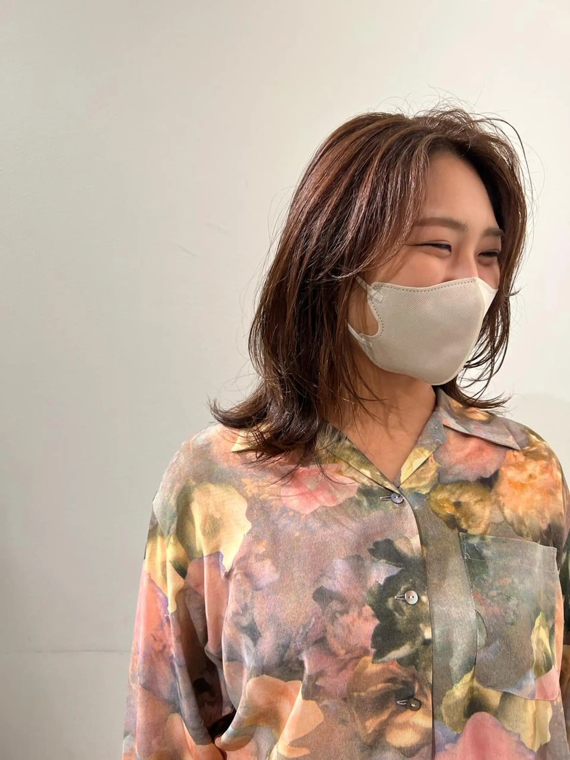 ミディアム カラー ✨ハイライトの達人 ボブ/ショート/雪下のヘアスタイル