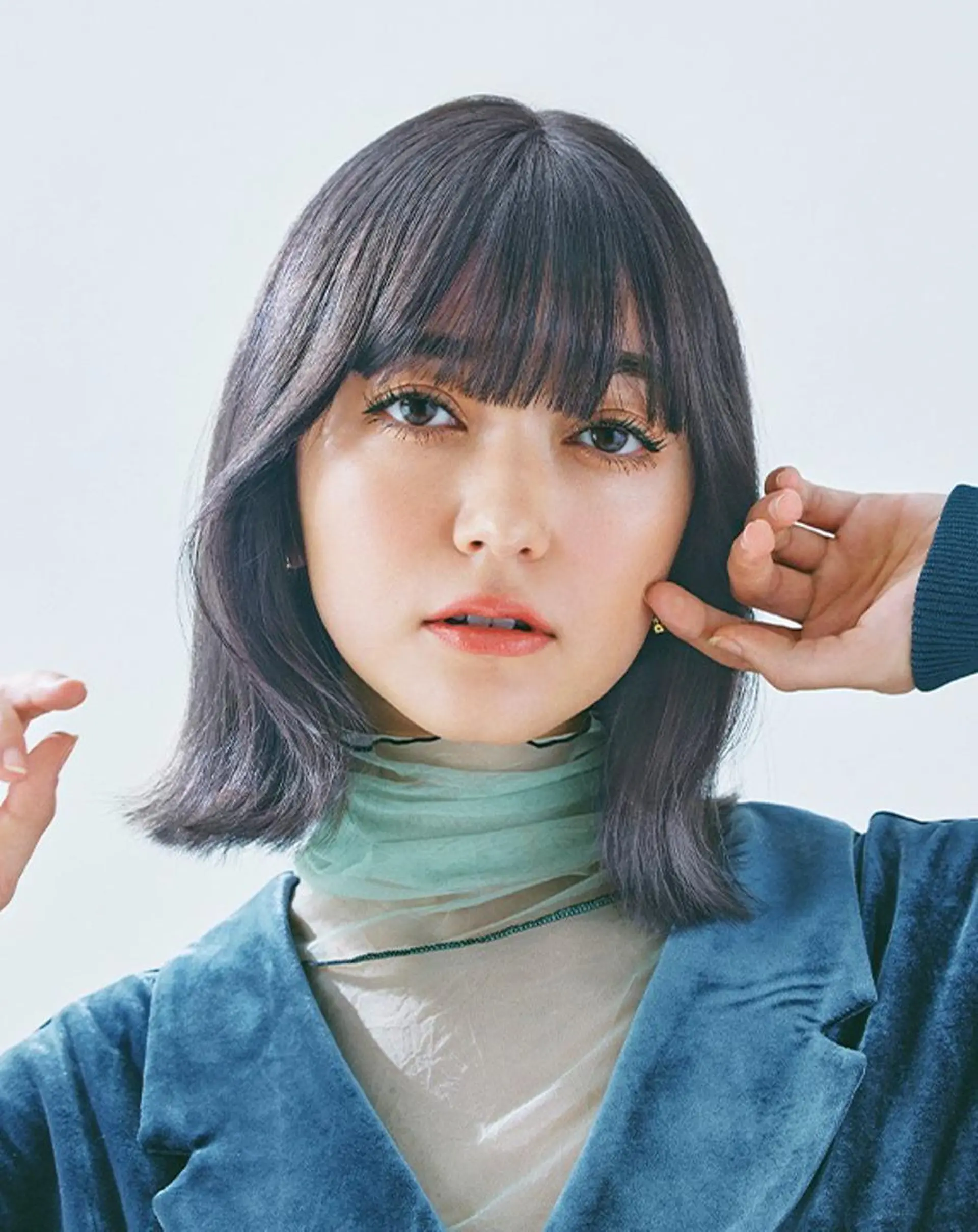 ミディアム カット ヘアカラー aletta 大森町のヘアスタイル