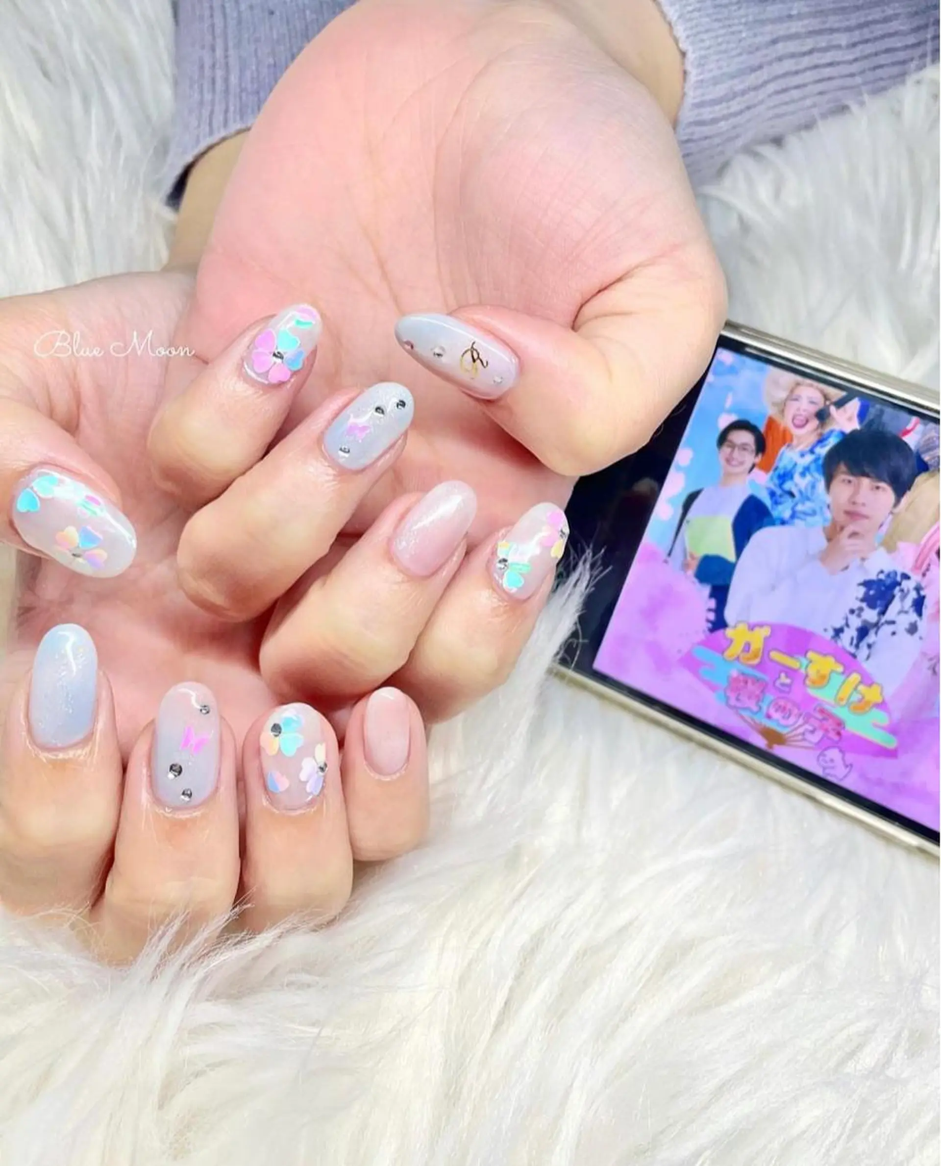 ネイル ミラーネイル ハンドネイル フットネイル ハンドケア nail salon Blue Moonのネイルデザイン