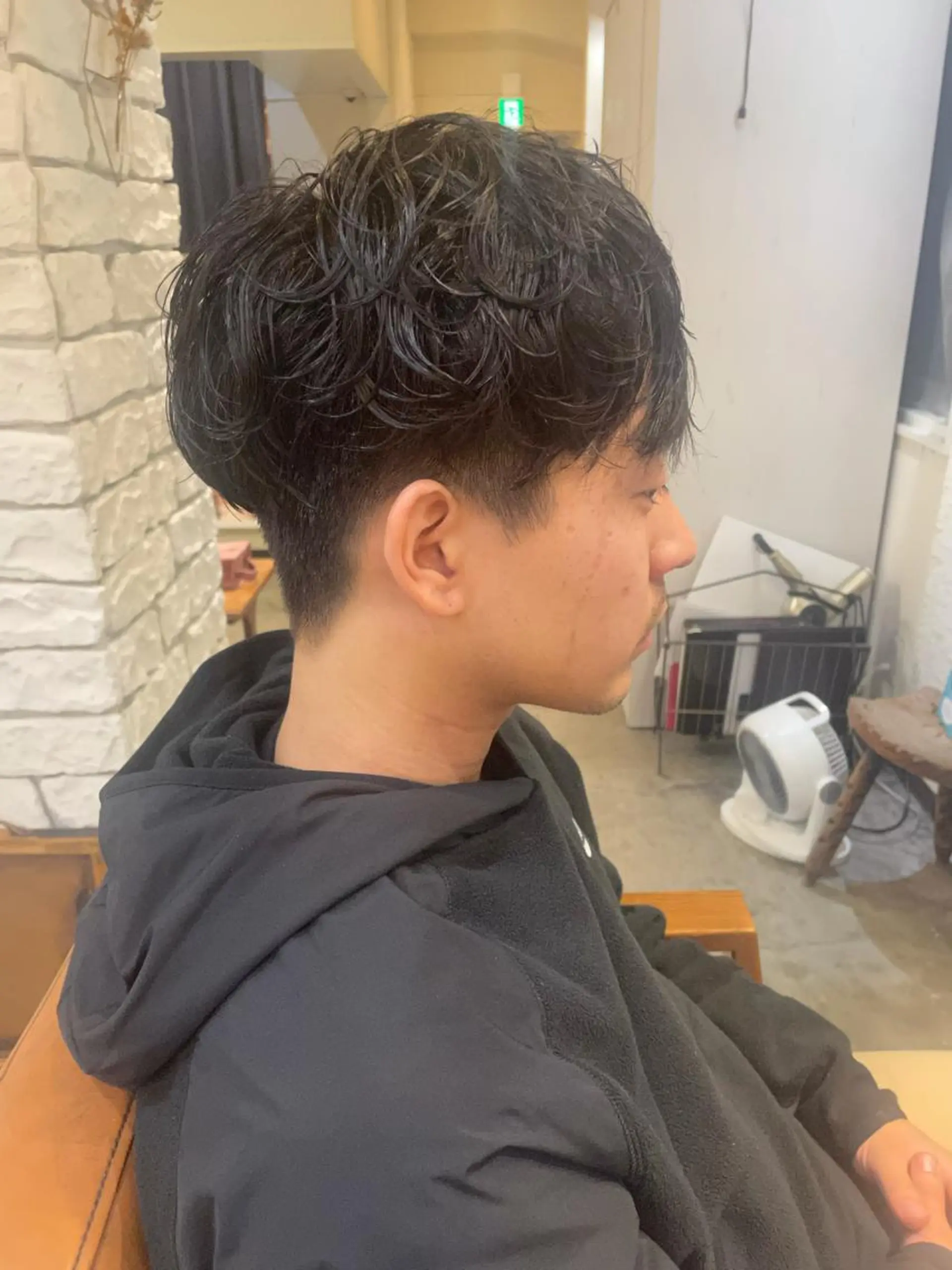 メンズ メンズパーマ クスカワ ノリエのヘアスタイル