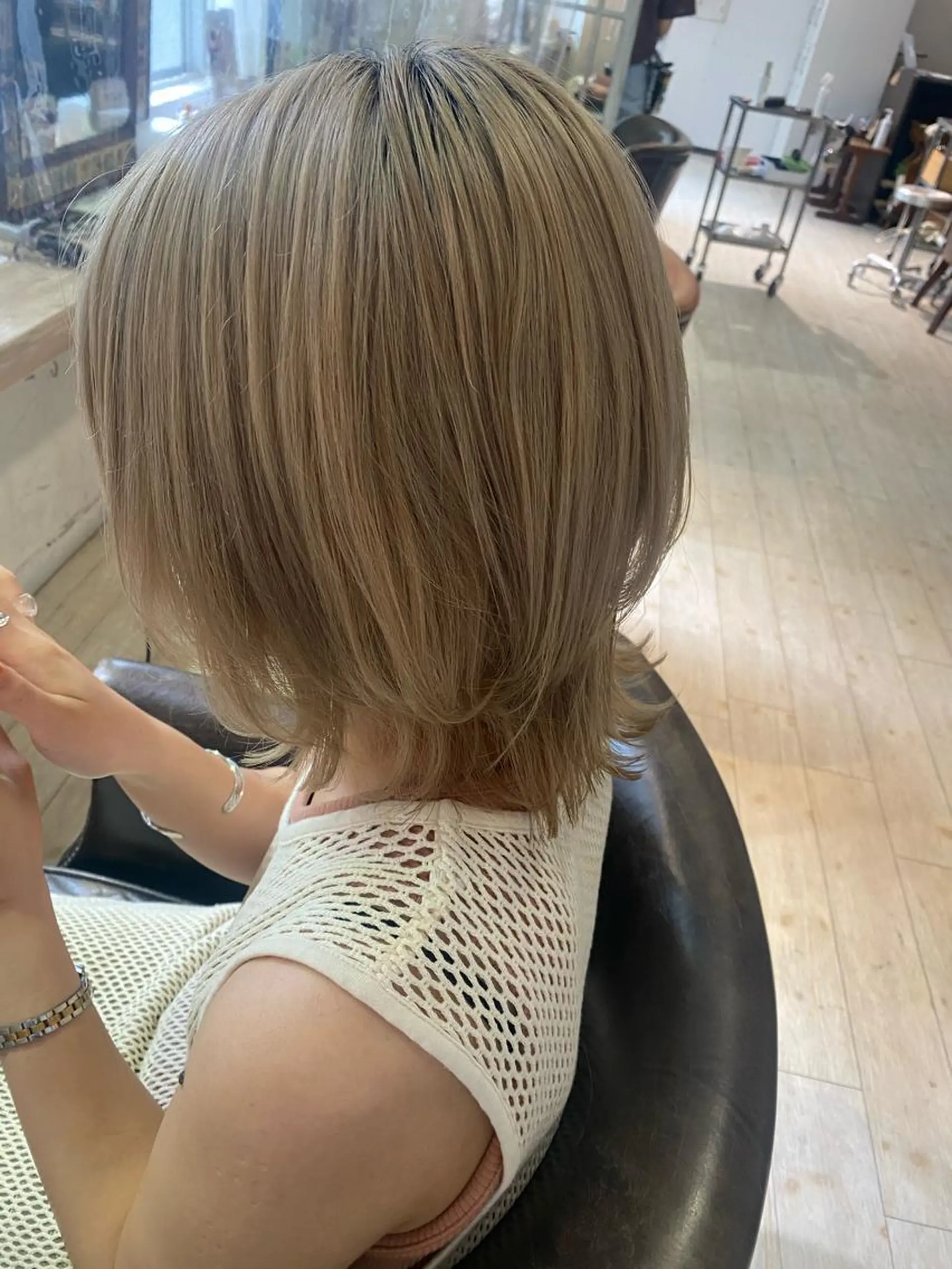 ミディアム 心斎橋美容室 ARCHEあやかのヘアスタイル