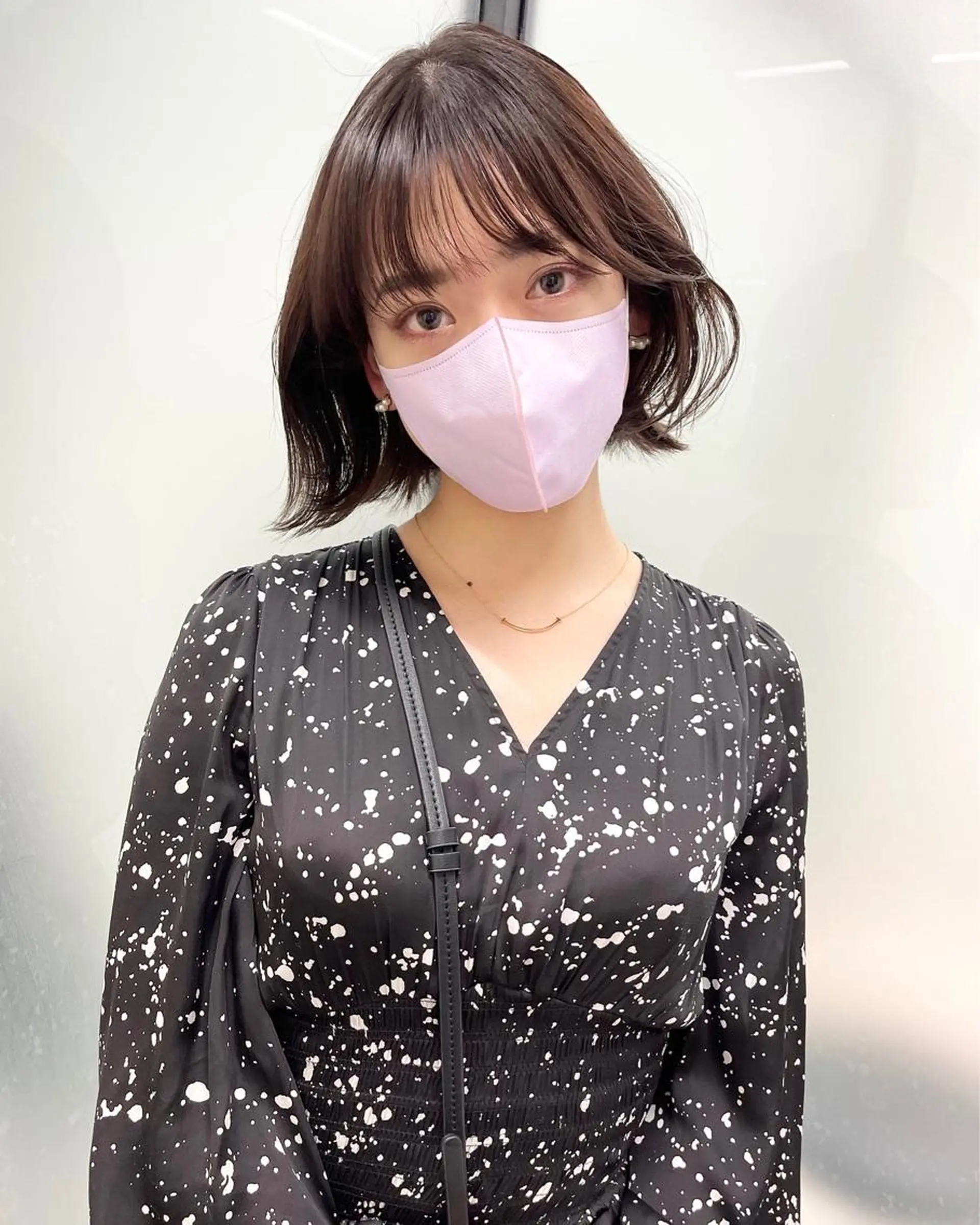 ミディアム カット ヘアカラー トリートメント 韓国レイヤーカット 髪質改善▫️水野有真のヘアスタイル