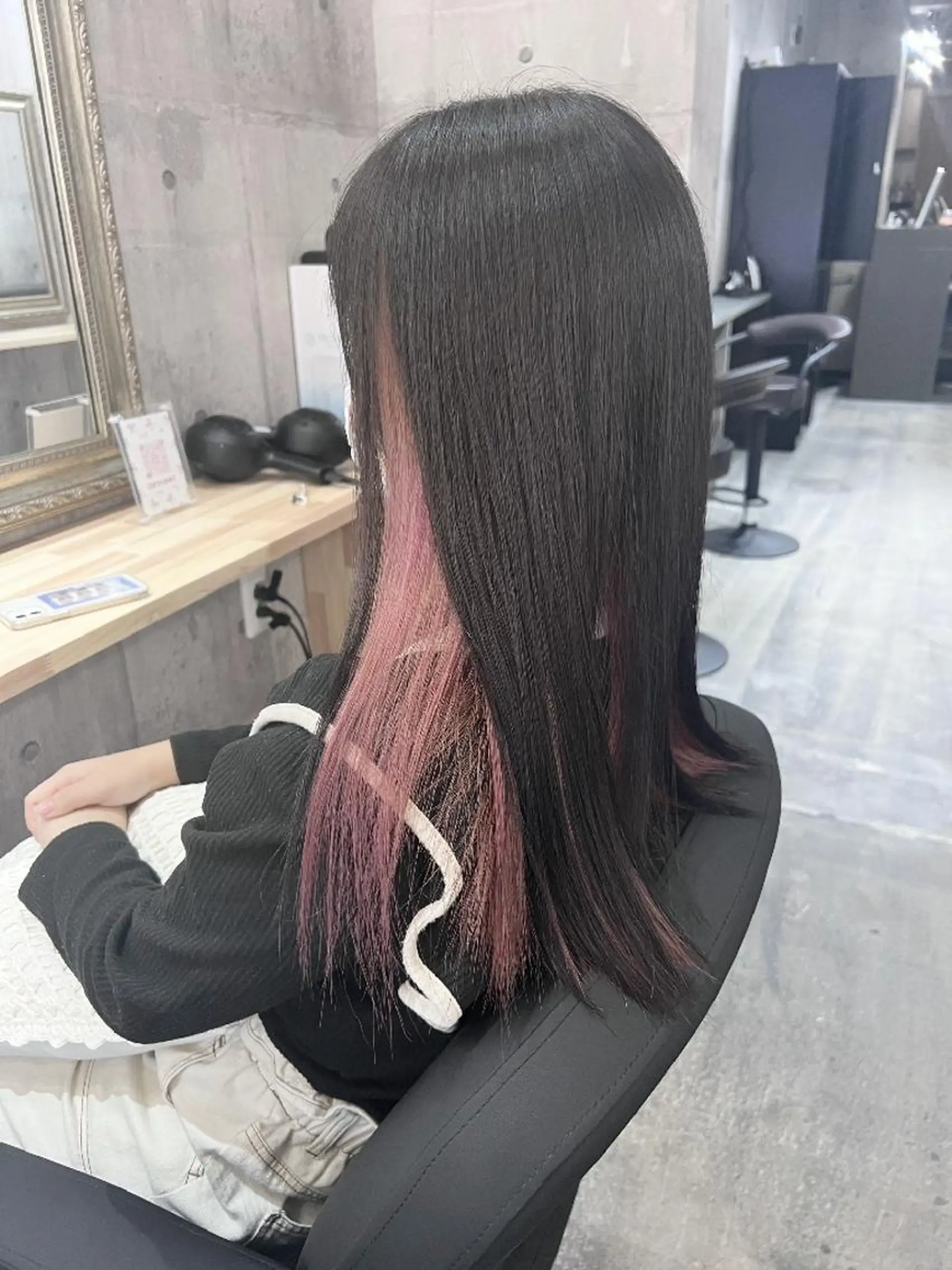 ミディアム ヘアカラー サニーサイド大名 ダブルカラー髪質改善のヘアスタイル