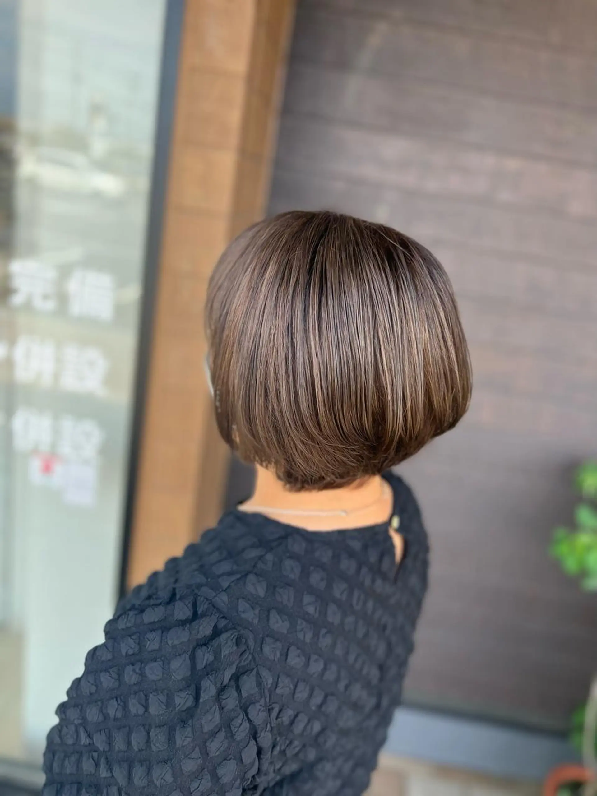 ショート カラー ヘアカラー 太白区/白髪ぼかし ハイライト/千葉達人のヘアスタイル