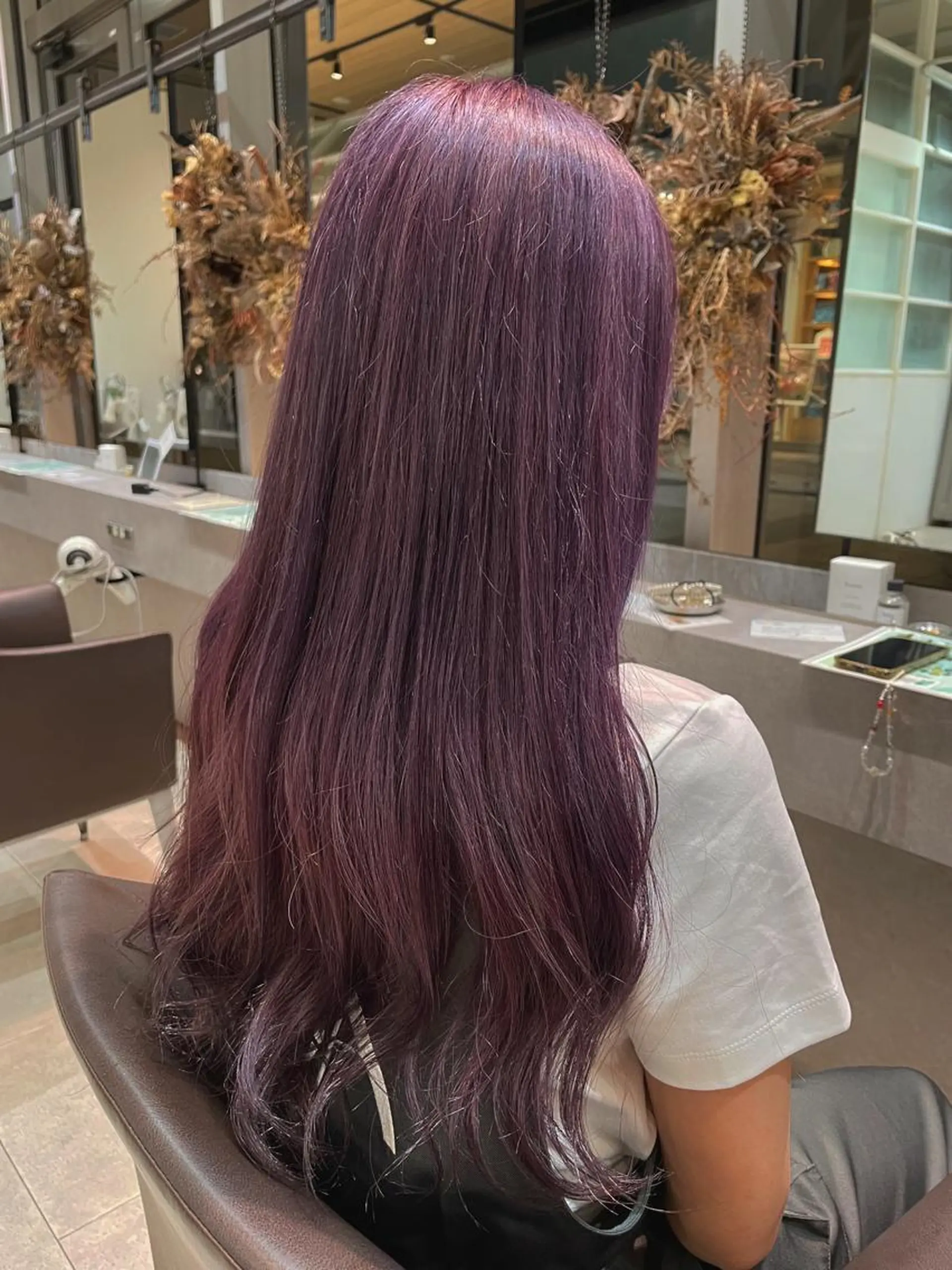 ロング カラー 原 萌香のヘアスタイル