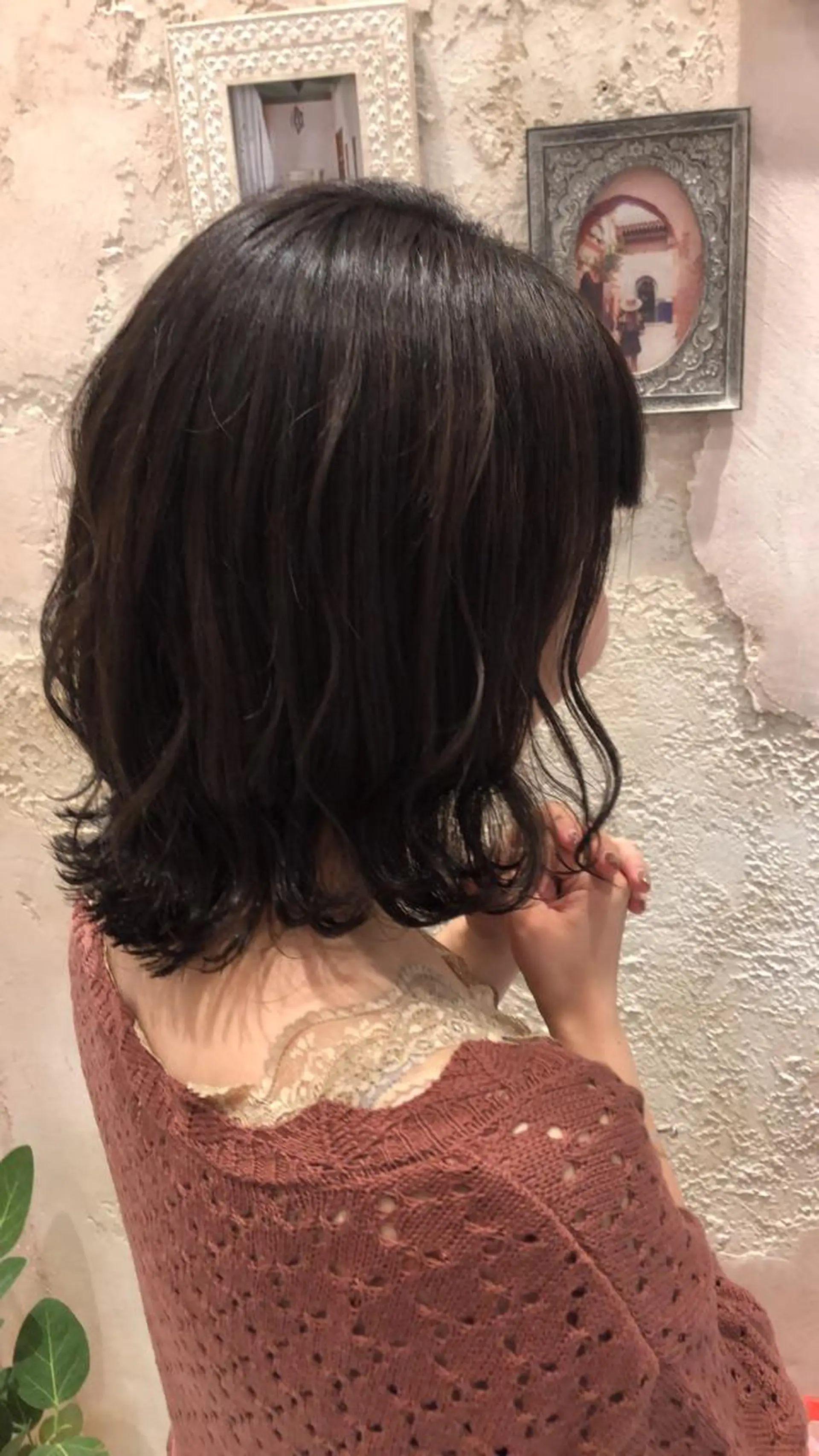 ミディアム アッシュ ボブ 長めボブ カット ヘアカラー トリートメント 代表山口ひな 髪質改善のプロのヘアスタイル