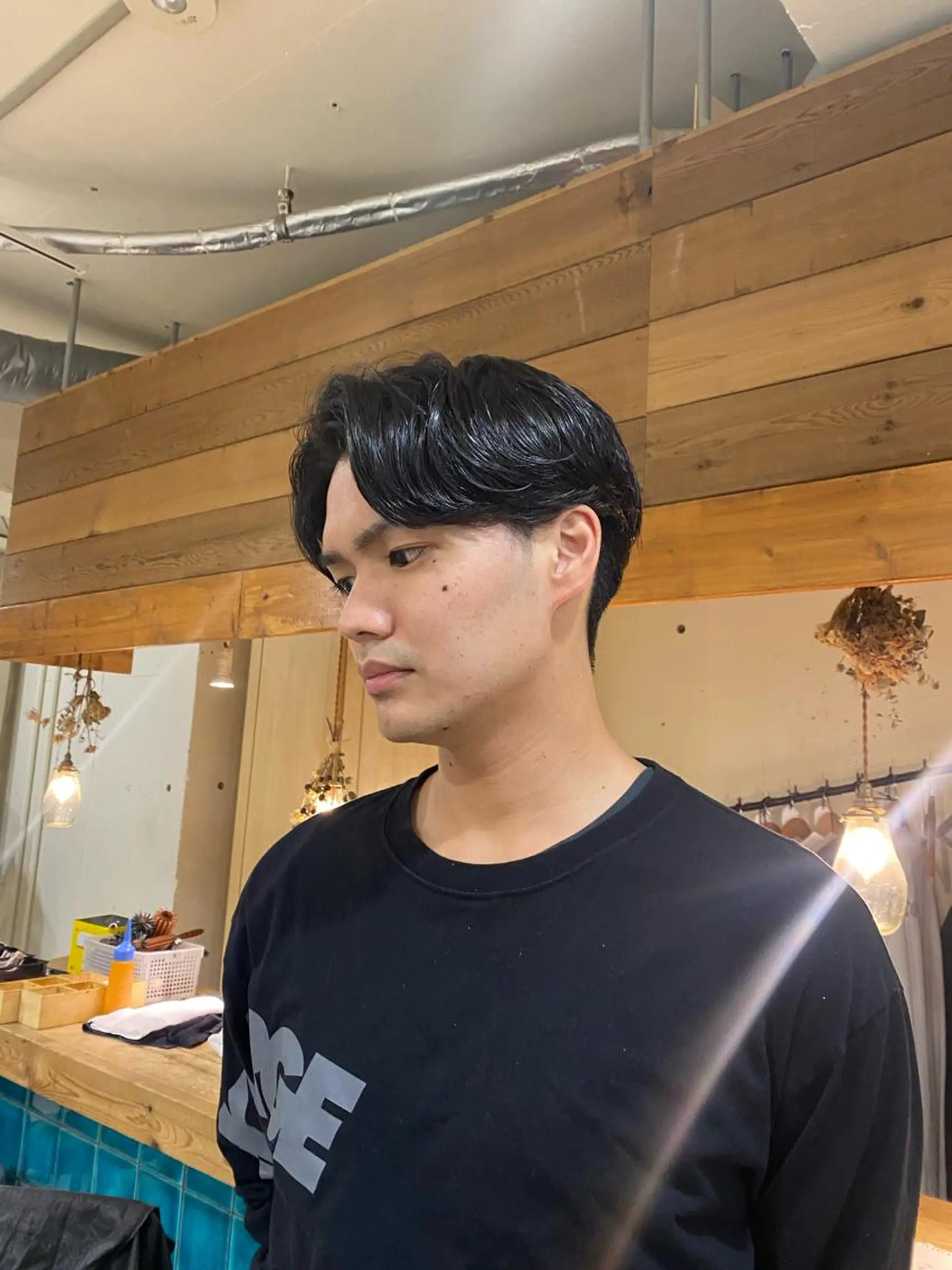 パーマ メンズ 竹内 柚子のヘアスタイル