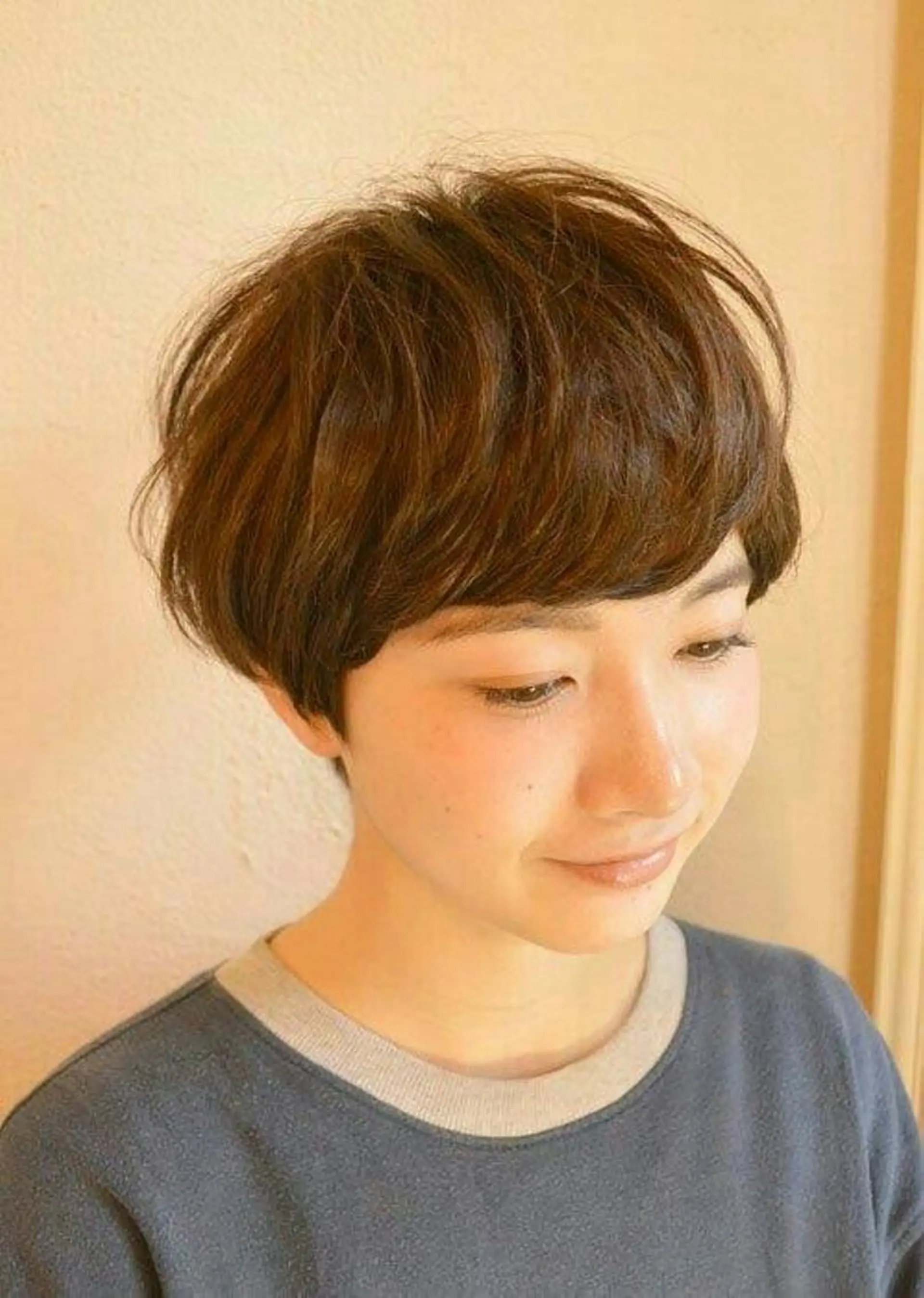 ショート カラー パーマ 小顔ショート✁ ⁂Yukari⁂のヘアスタイル