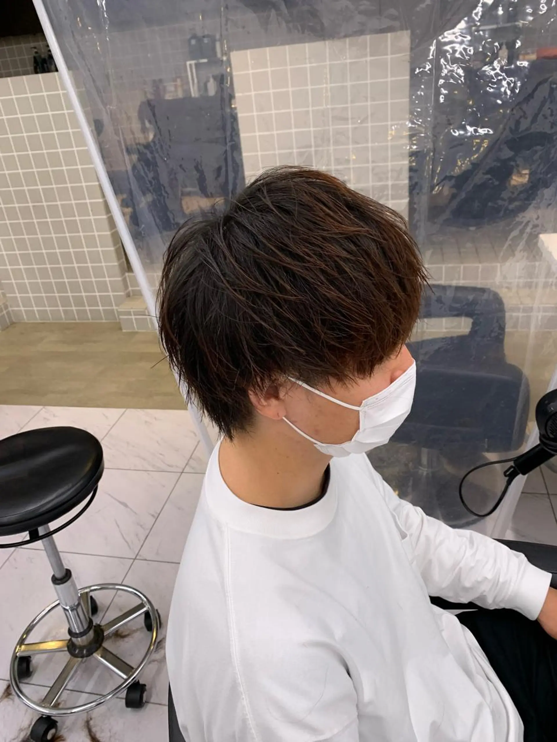 ショート カラー パーマ メンズ メンズパーマ特化 TAIGAのヘアスタイル