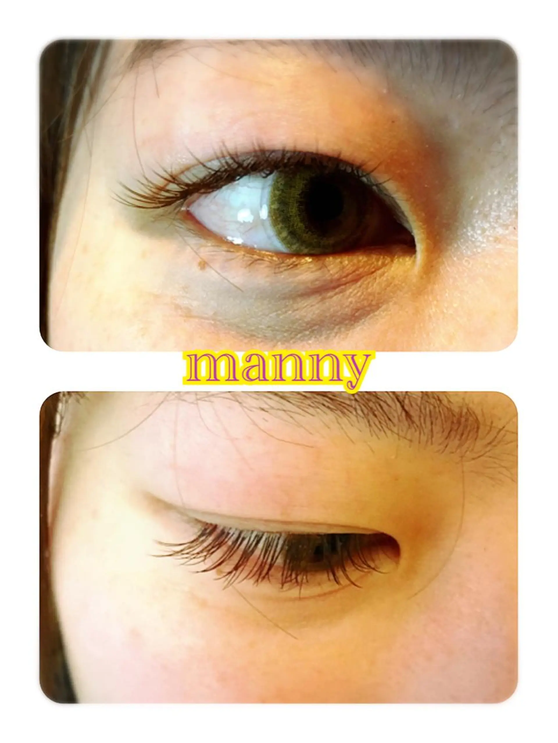 マツエク・マツパ 目尻長め manny eyelashのマツエク・マツパデザイン