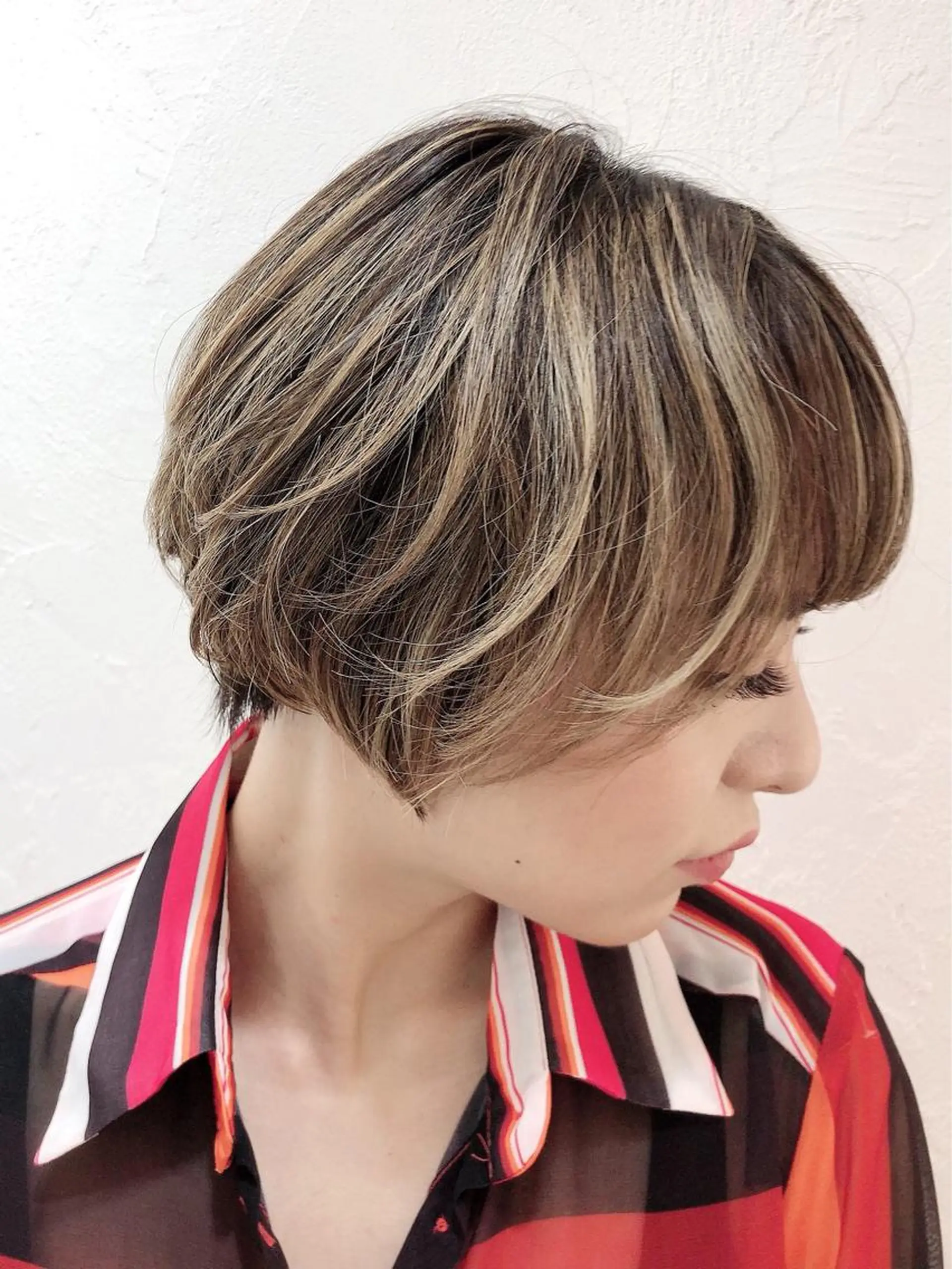 ショート カラー ヘアアレンジ 髪質改善専門店 エイジングケアのヘアスタイル