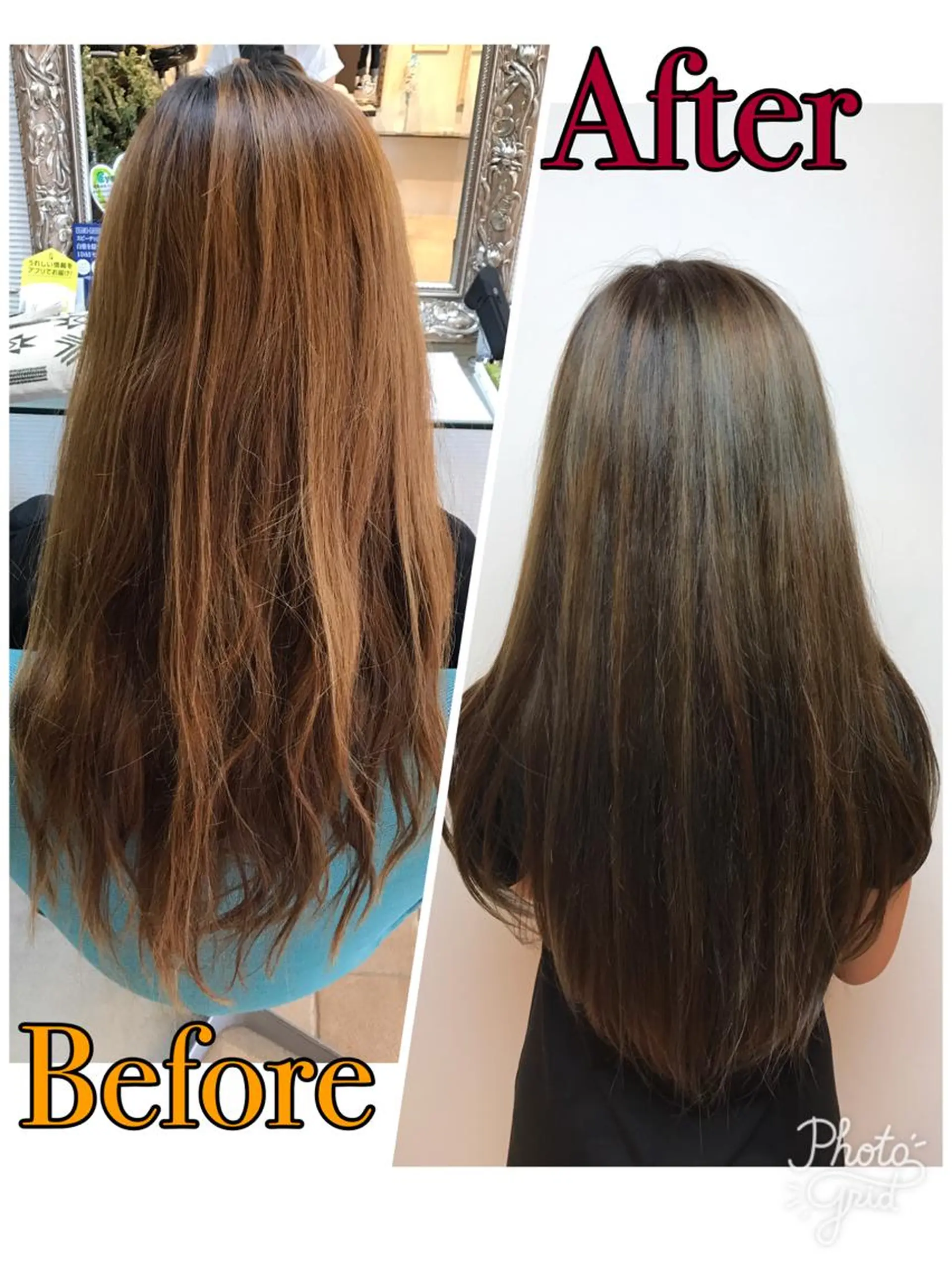 ロング カラー 安藤 沙妃のヘアスタイル