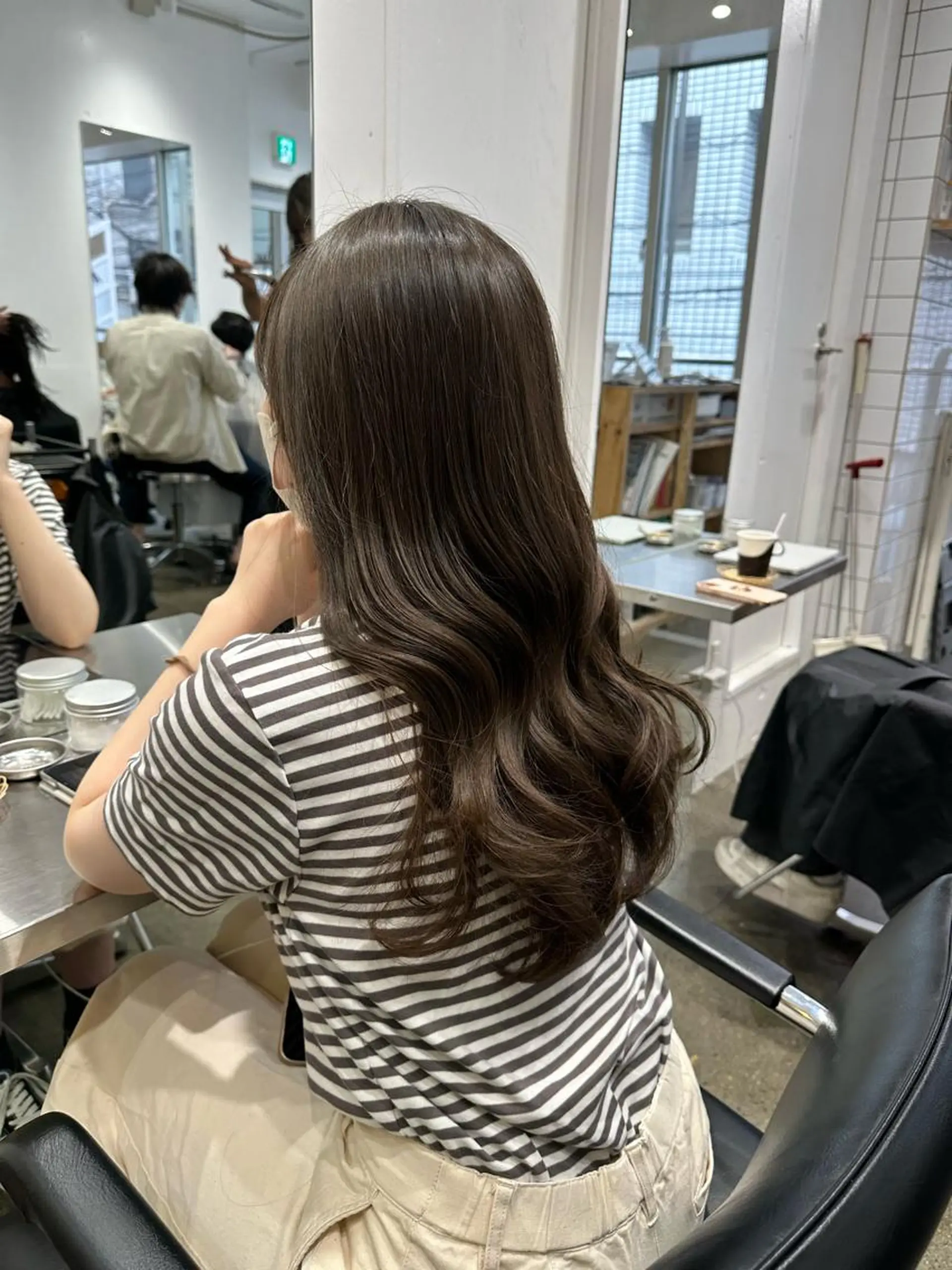 ロング カラー アディクシーカラー 透明感カラー グレージュ オリーブカラー ♡🪞韓国スタイル/ MISATO🪞♡のヘアスタイル