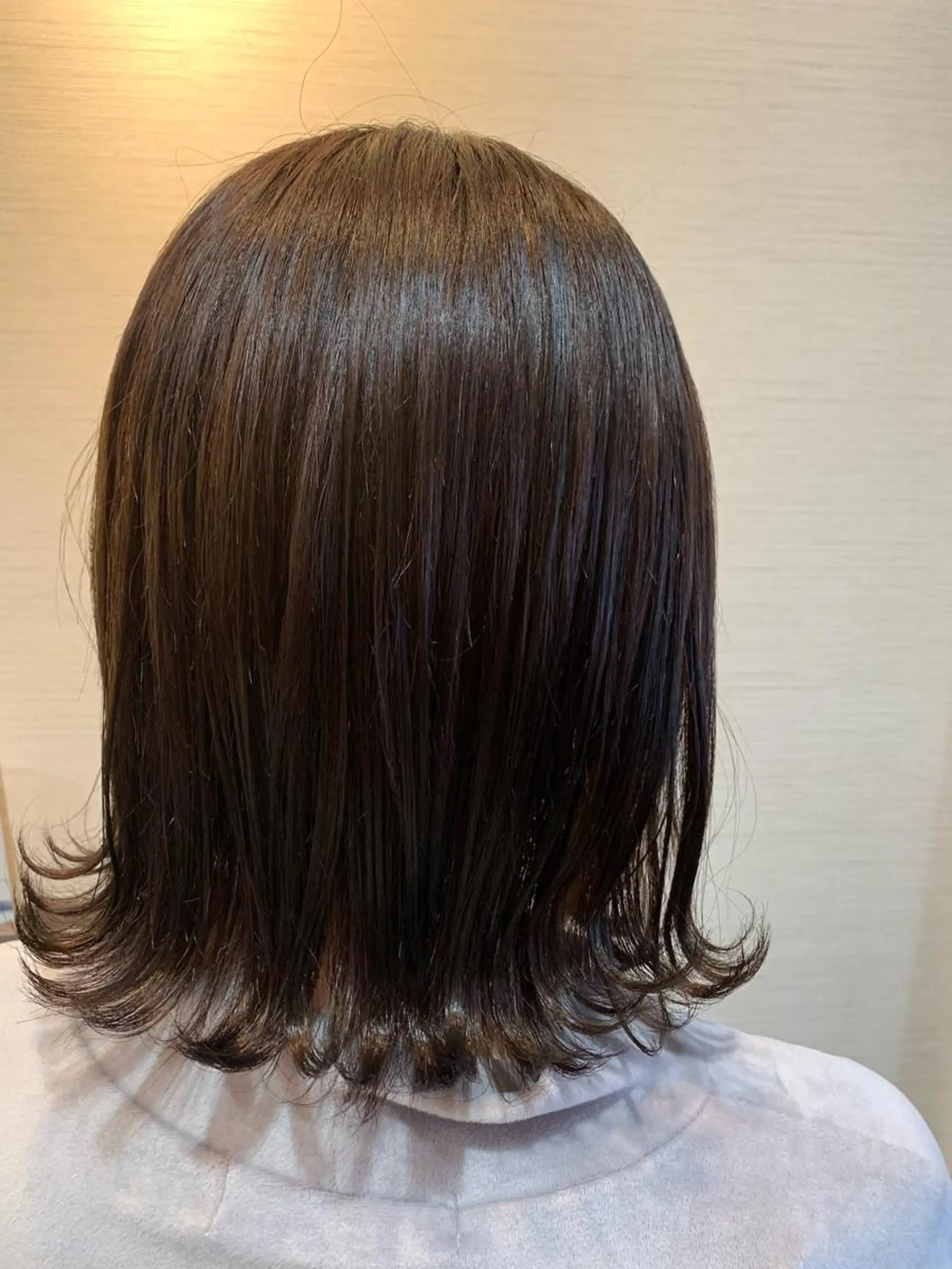 ミディアム カラー カット ヘアカラー 蓮見  友里のヘアスタイル