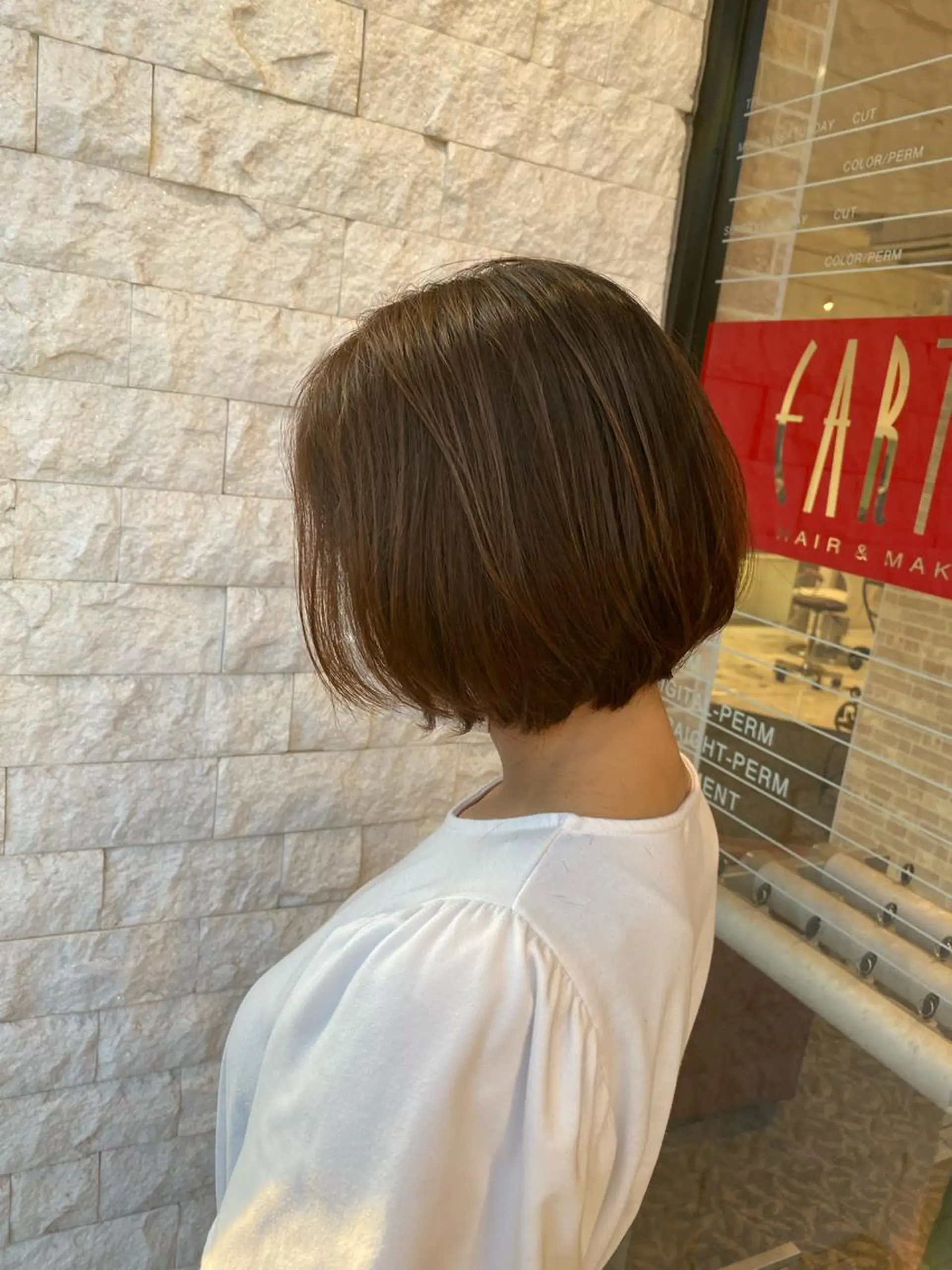 ショート カラー ショートボブ ボブ ショートヘア 髪質改善　SHEER.銀座所属・銀座　髪質改善 ハシモトリュウタのヘアスタイル