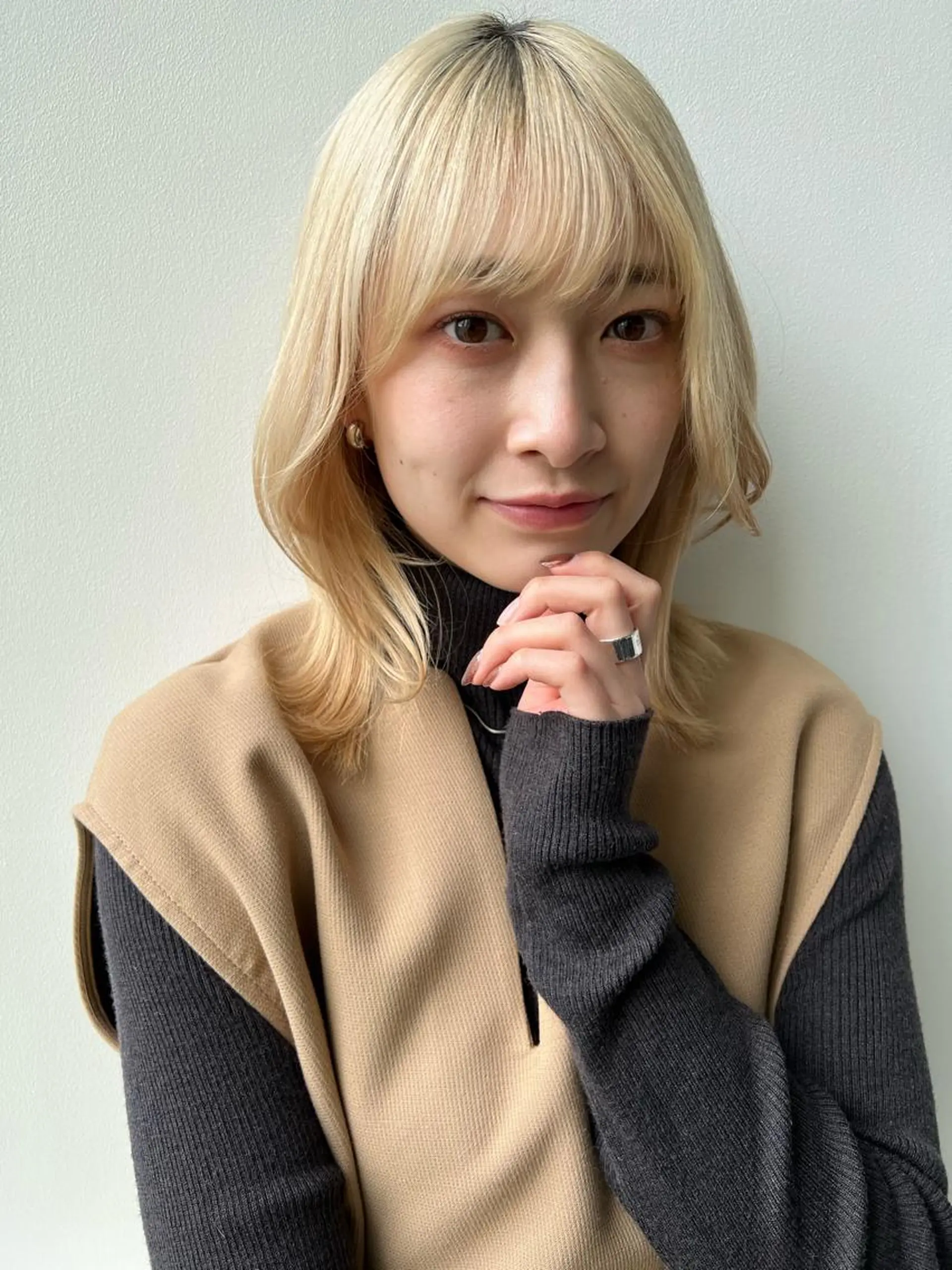 セミロング カット ヘアカラー トリートメント ヘッドスパ 🌿大内雅斗 🌿韓国ヘアのヘアスタイル
