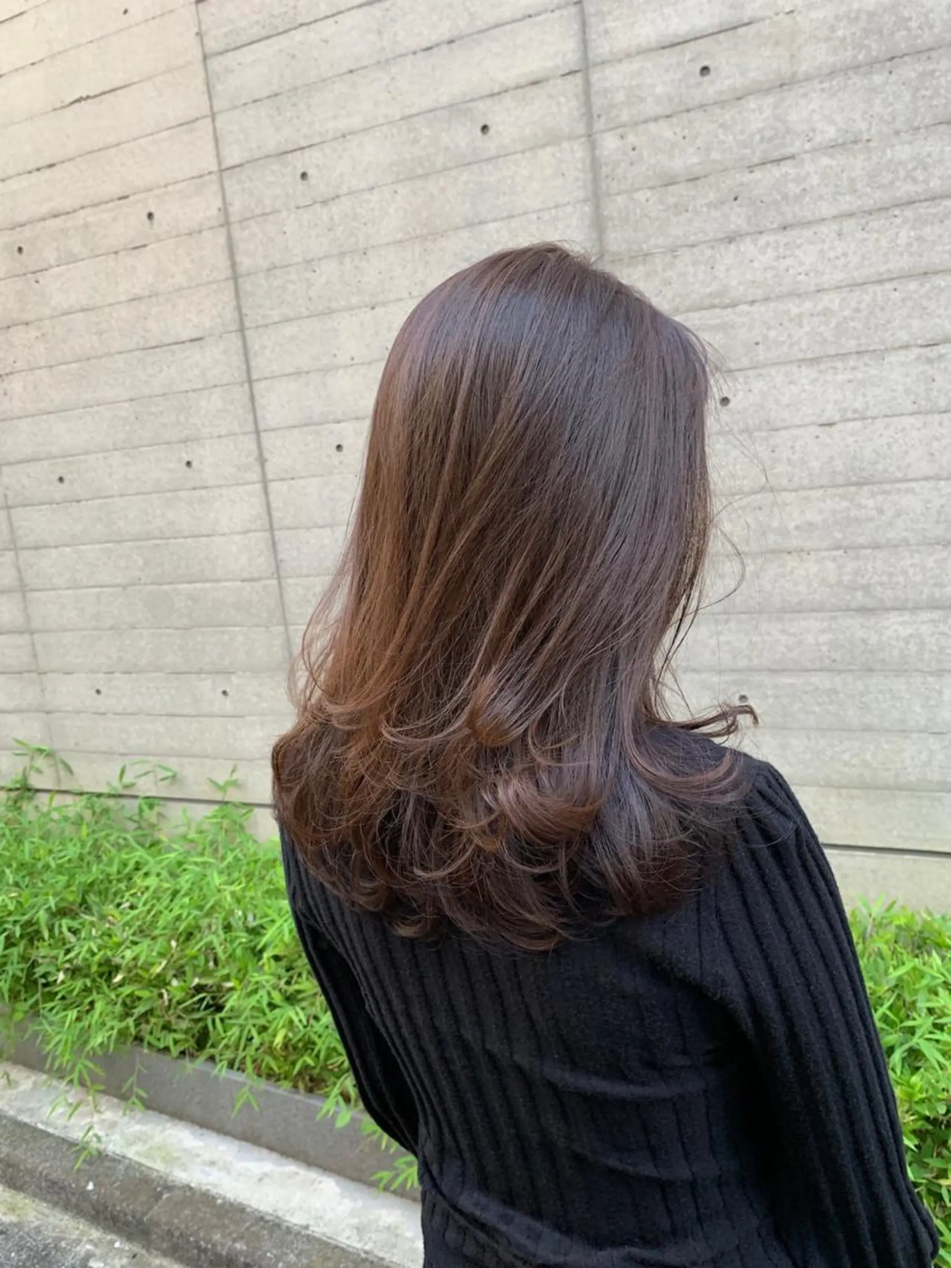 セミロング カラー グレージュ 【完全マンツー 恵比寿】佐藤 翔のヘアスタイル