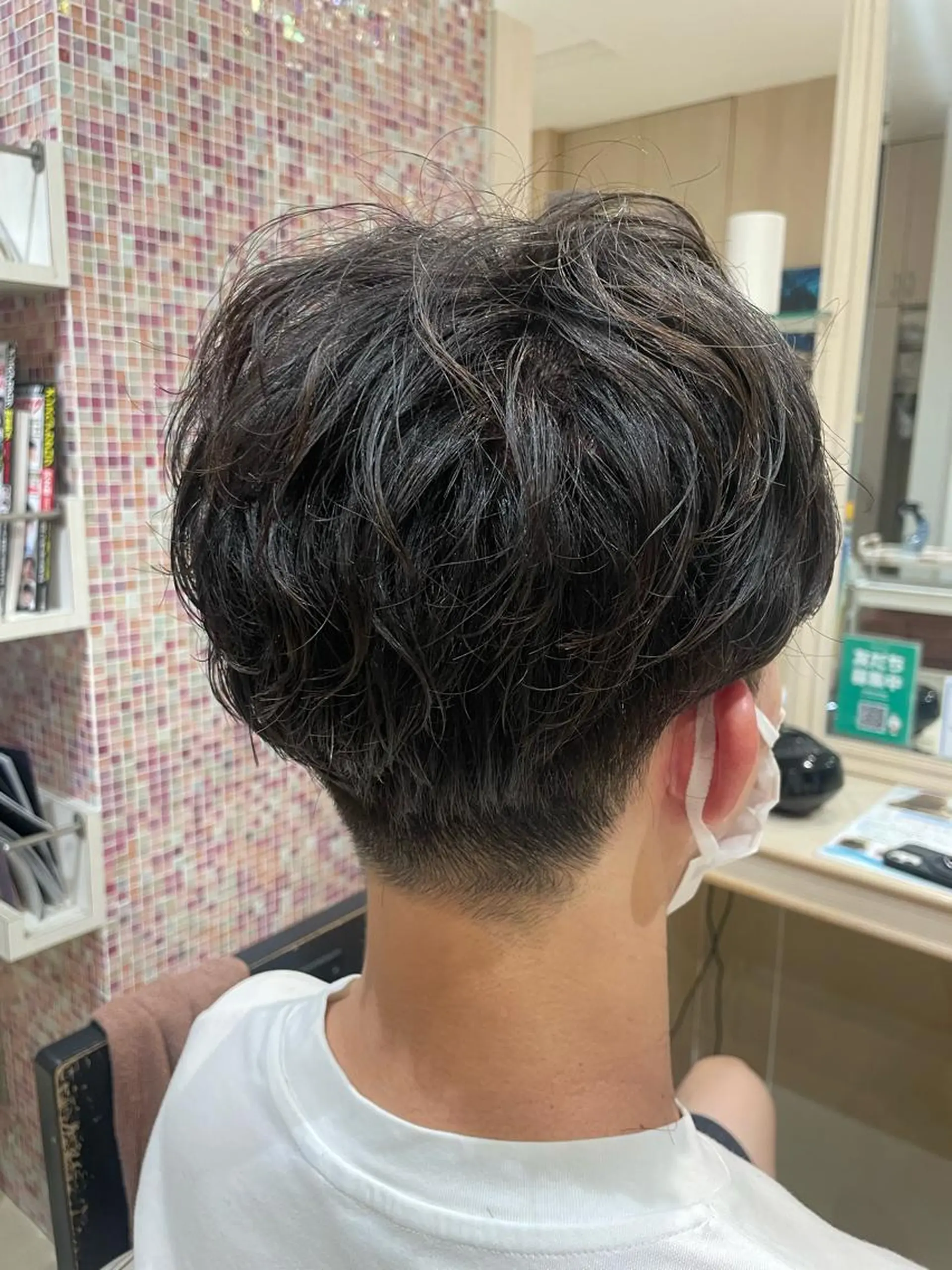 ショート パーマ メンズ カット パーマ トリートメント 韓国ヘアメイク🎀/ 縮毛矯正✨山本媛香のヘアスタイル