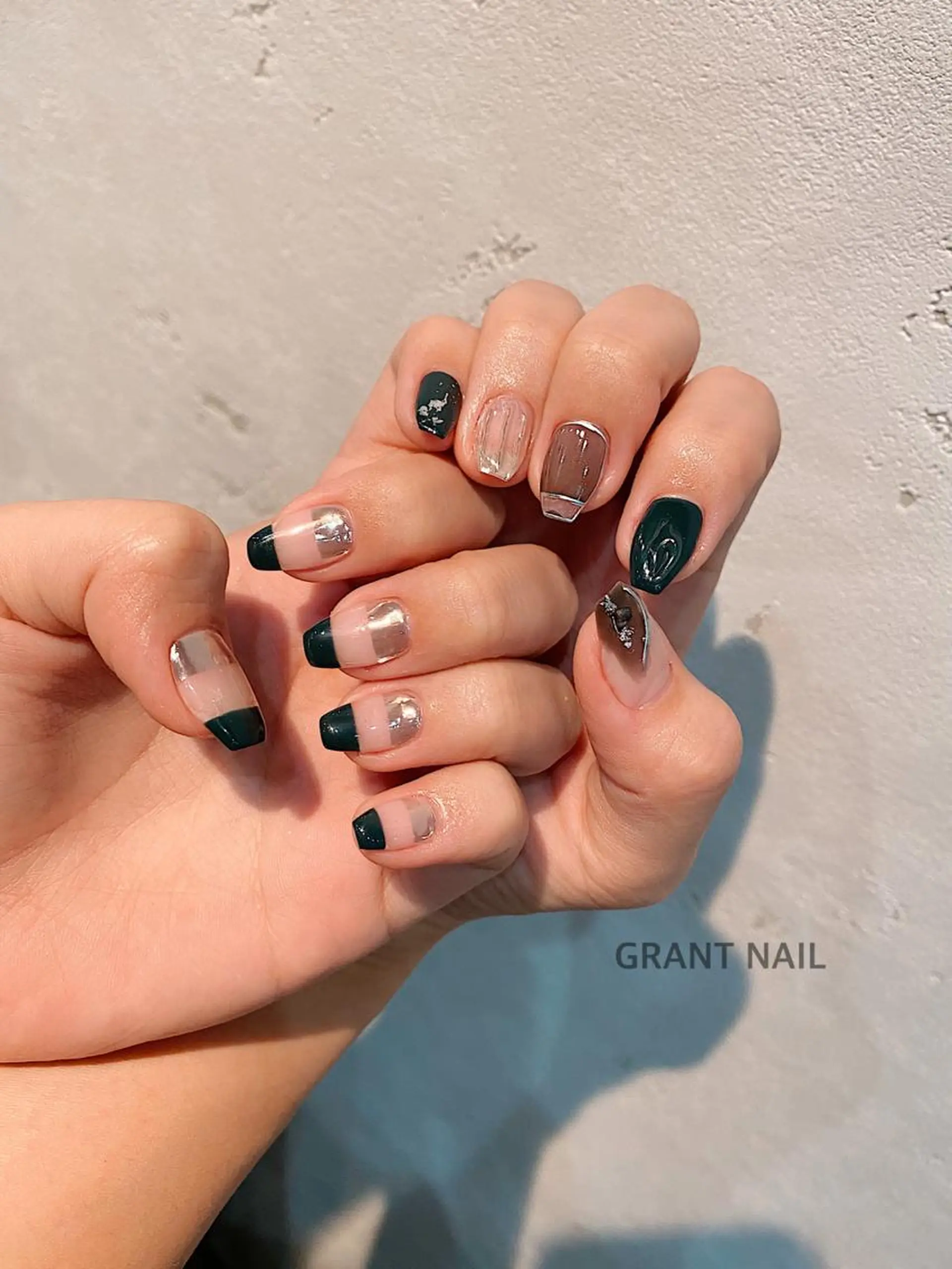 ネイル アートネイル クリアネイル ジェルネイル ニュアンスネイル GRANT NAIL 岩出店のネイルデザイン