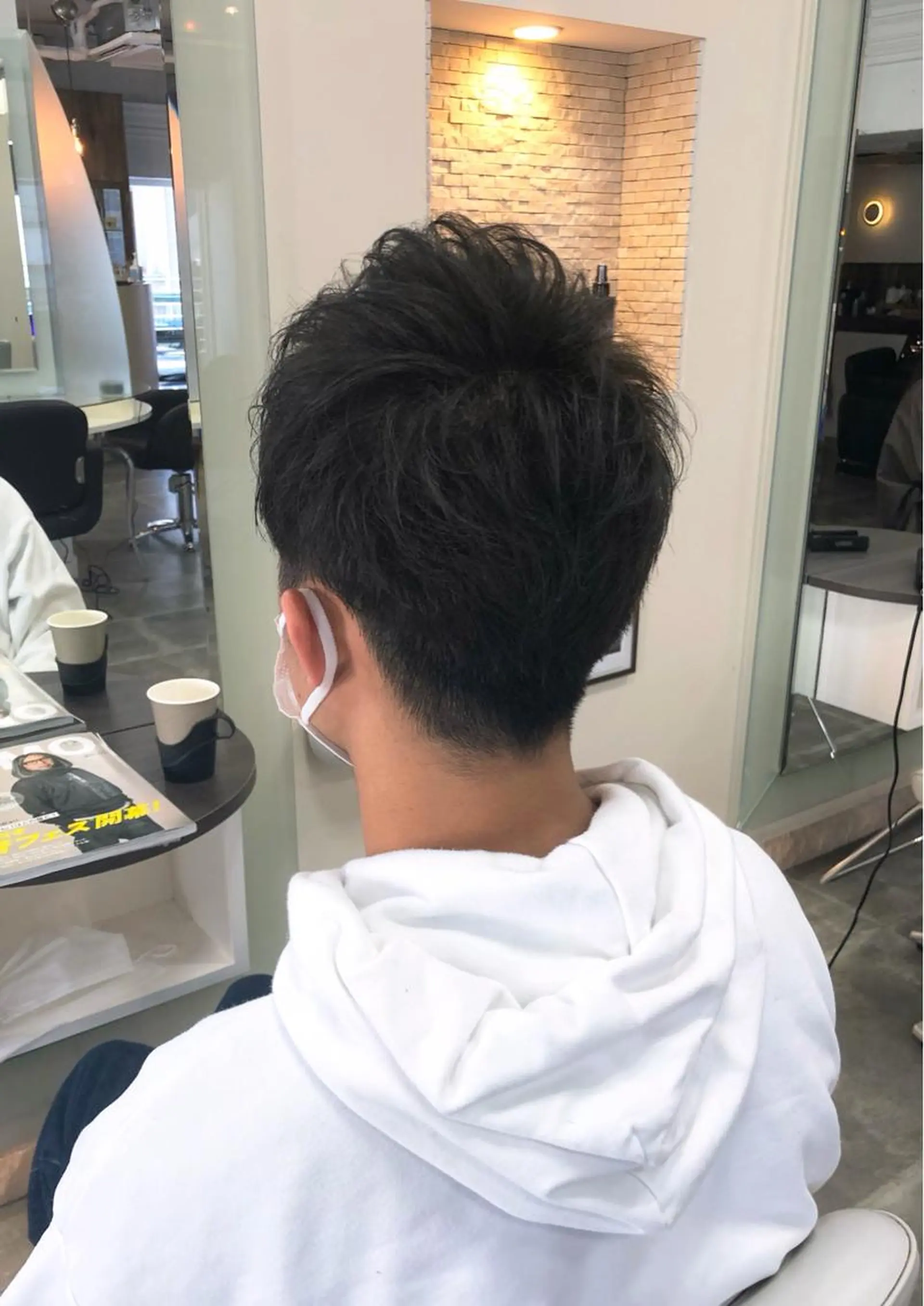 メンズ カット ヘッドスパ レイヤーカット ショート/宮本洋介のヘアスタイル