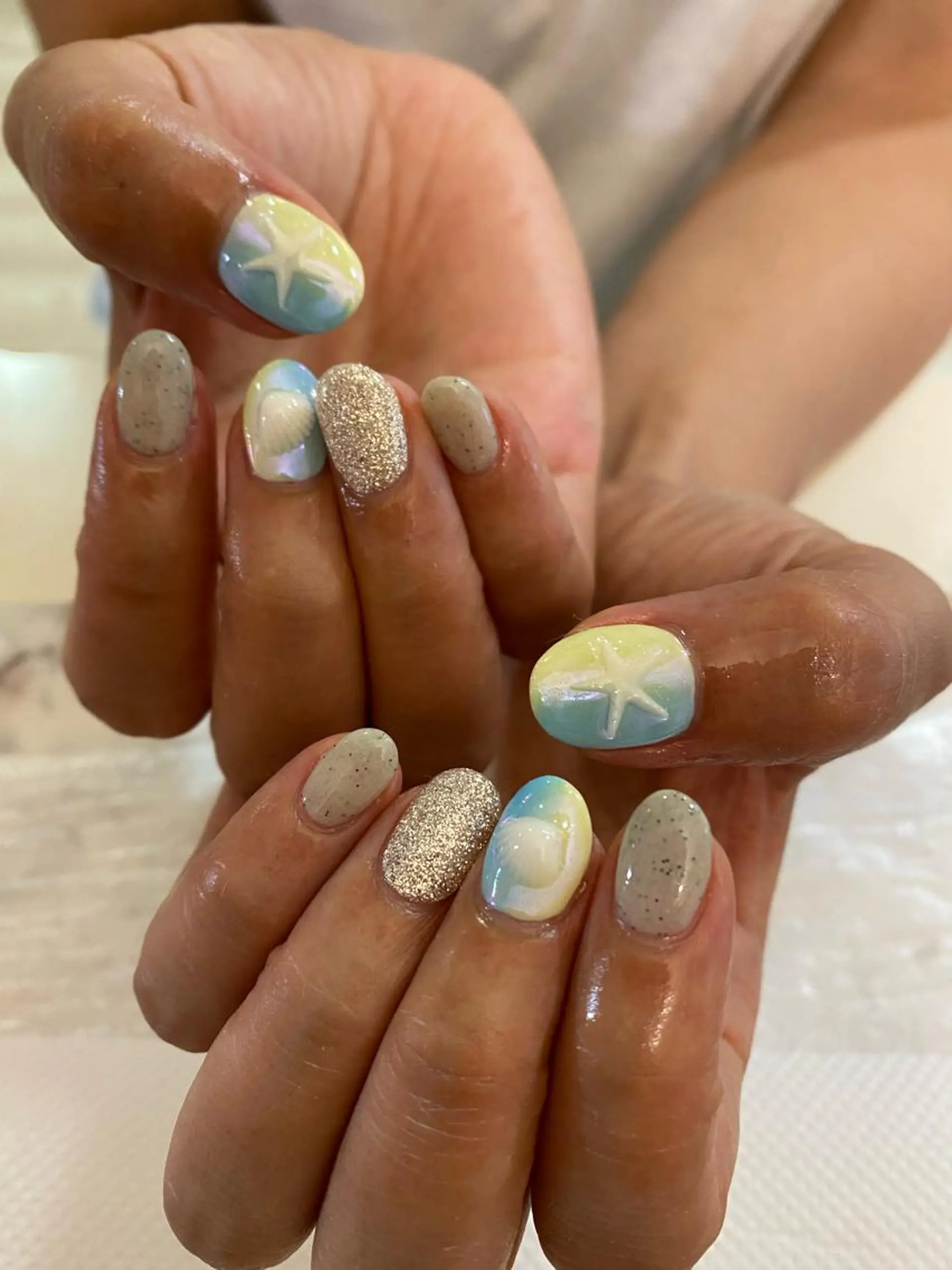 ネイル アートネイル 夏ネイル imai eriのネイルデザイン