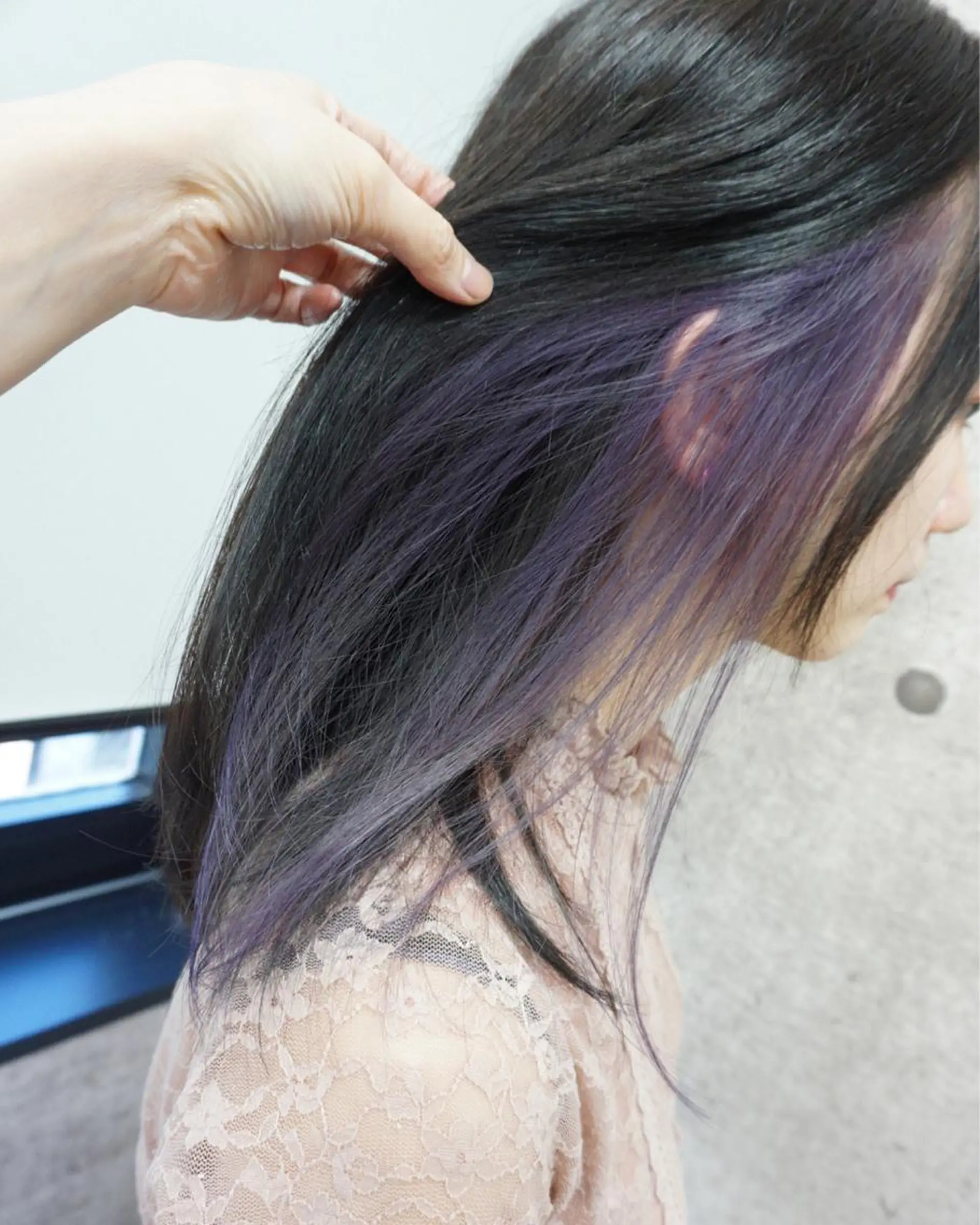 セミロング カット ヘアカラー トリートメント 羽田 hadaのヘアスタイル