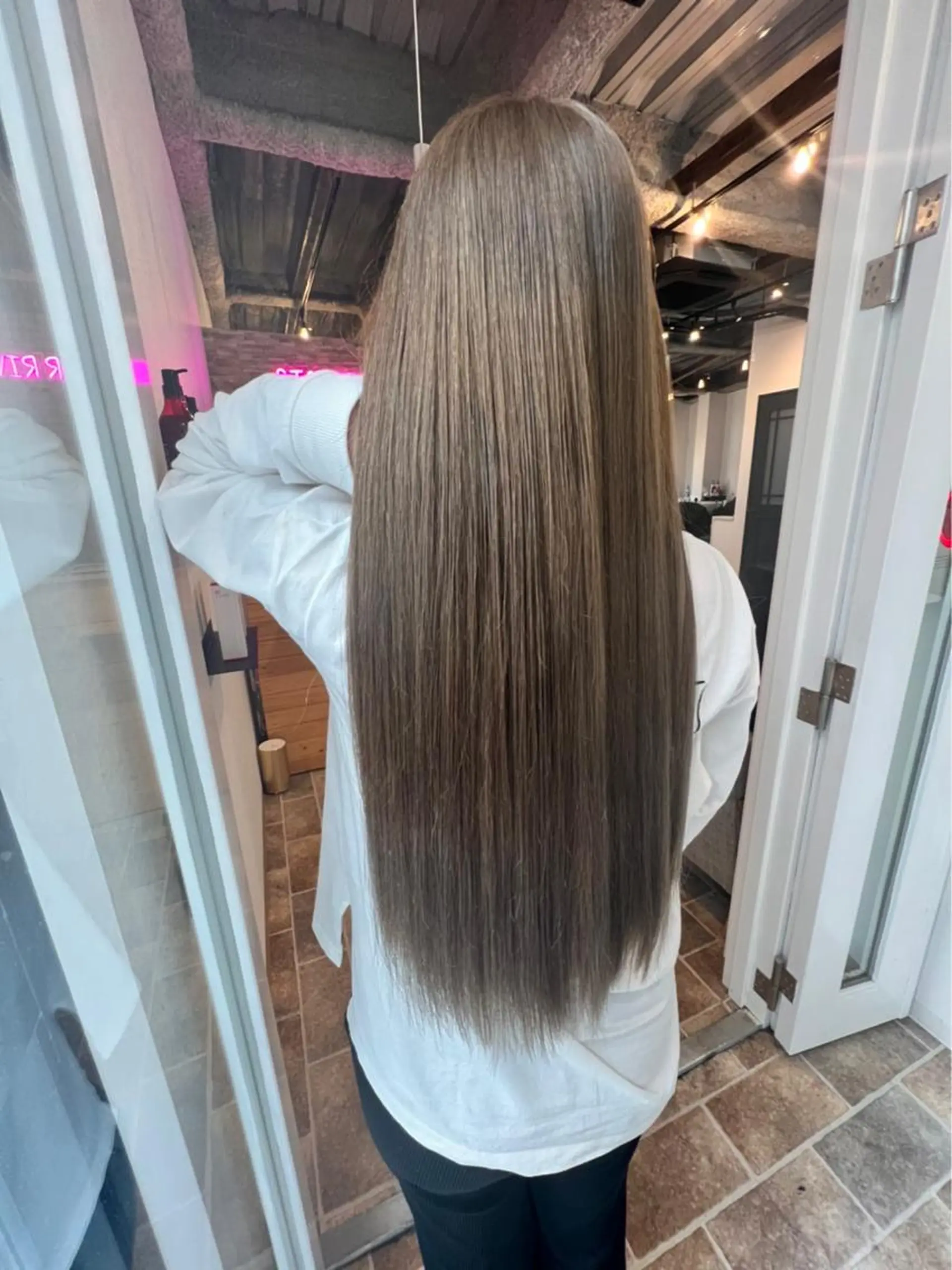 ロング カラー ヘアカラー&縮毛矯正 STAR☆RIVERのヘアスタイル