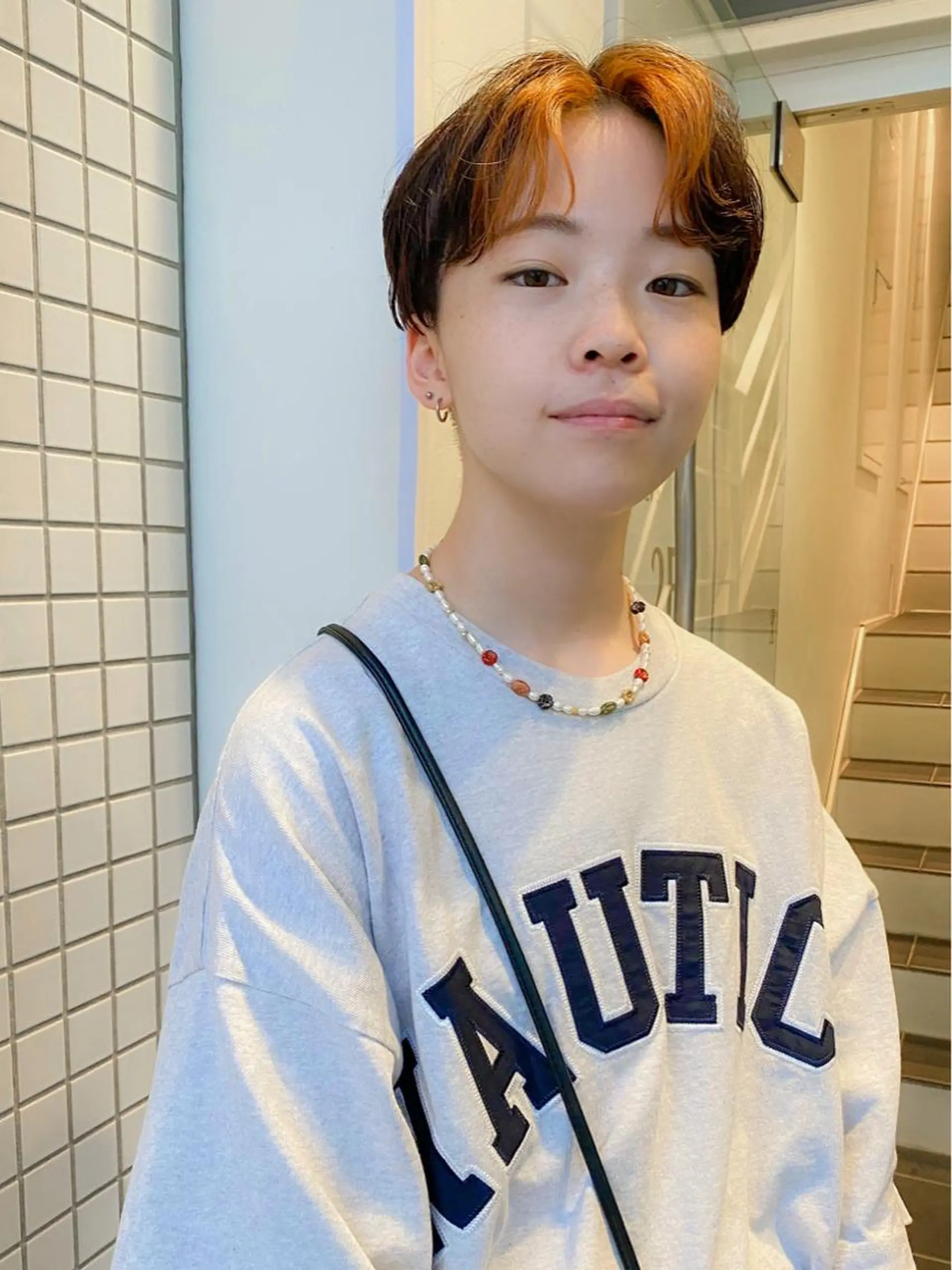 ショート カラー メンズ/スパイキー ショート/ミツイのヘアスタイル