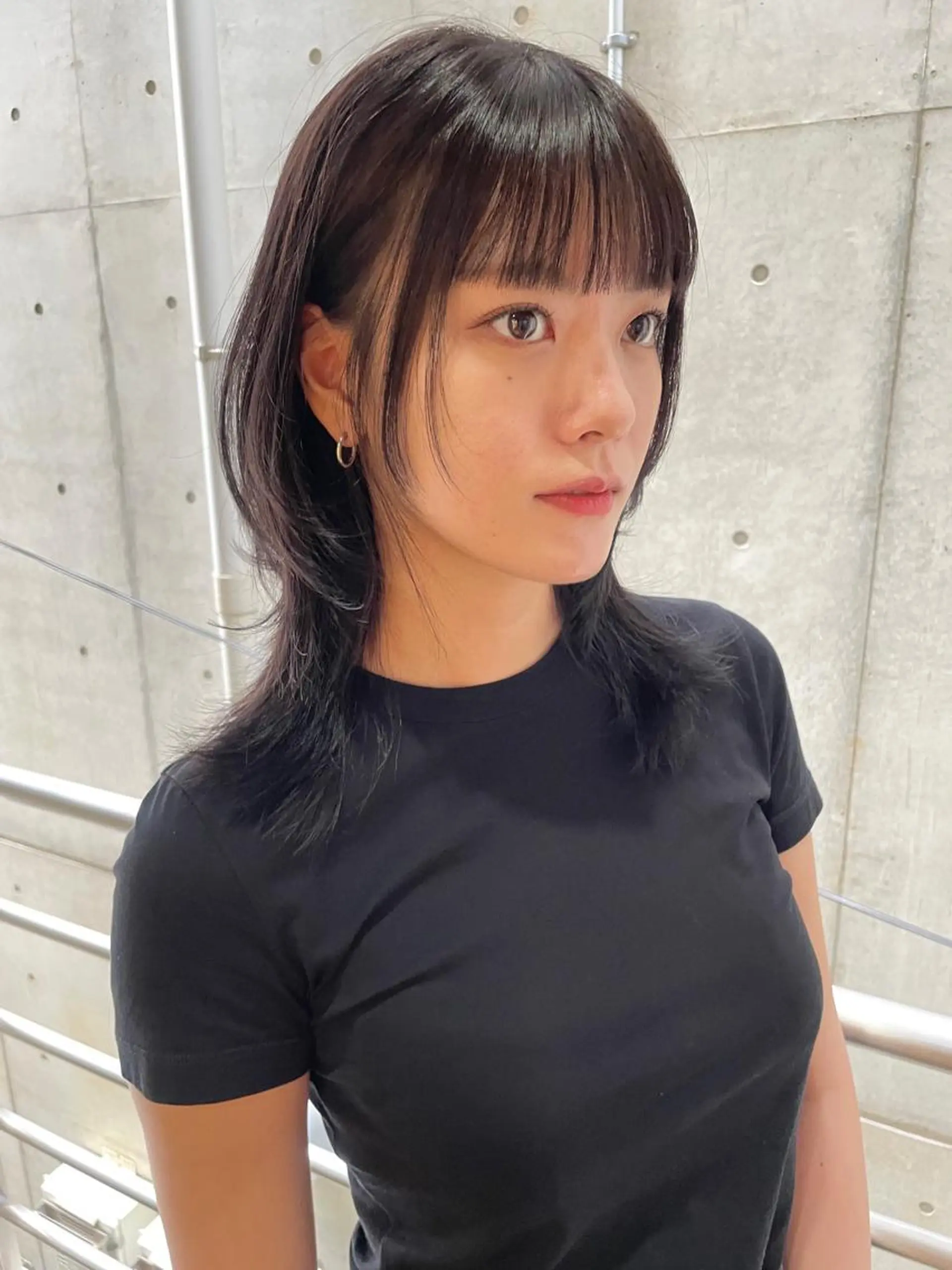 ミディアム カラー ヘアアレンジ カット ヘアカラー satsuki 暖色・ブラウンカラーのヘアスタイル