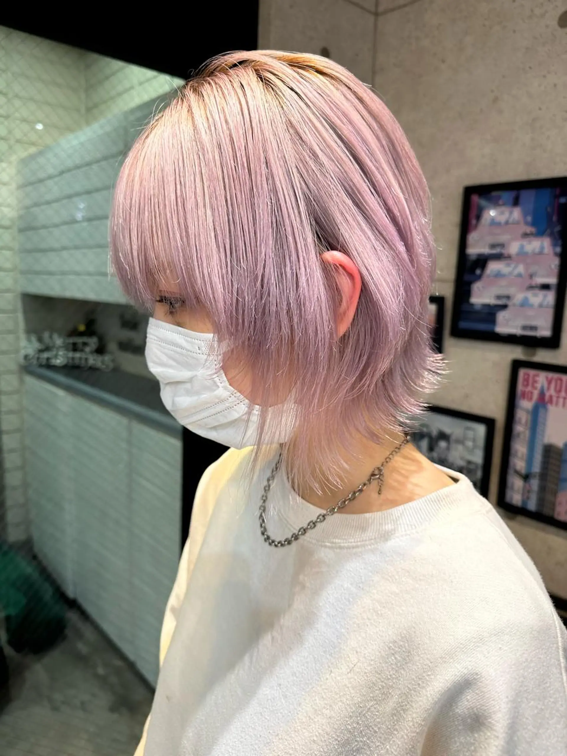 ショート カラー ピンクカラー 遠藤沙也加 /レイヤーカットのヘアスタイル