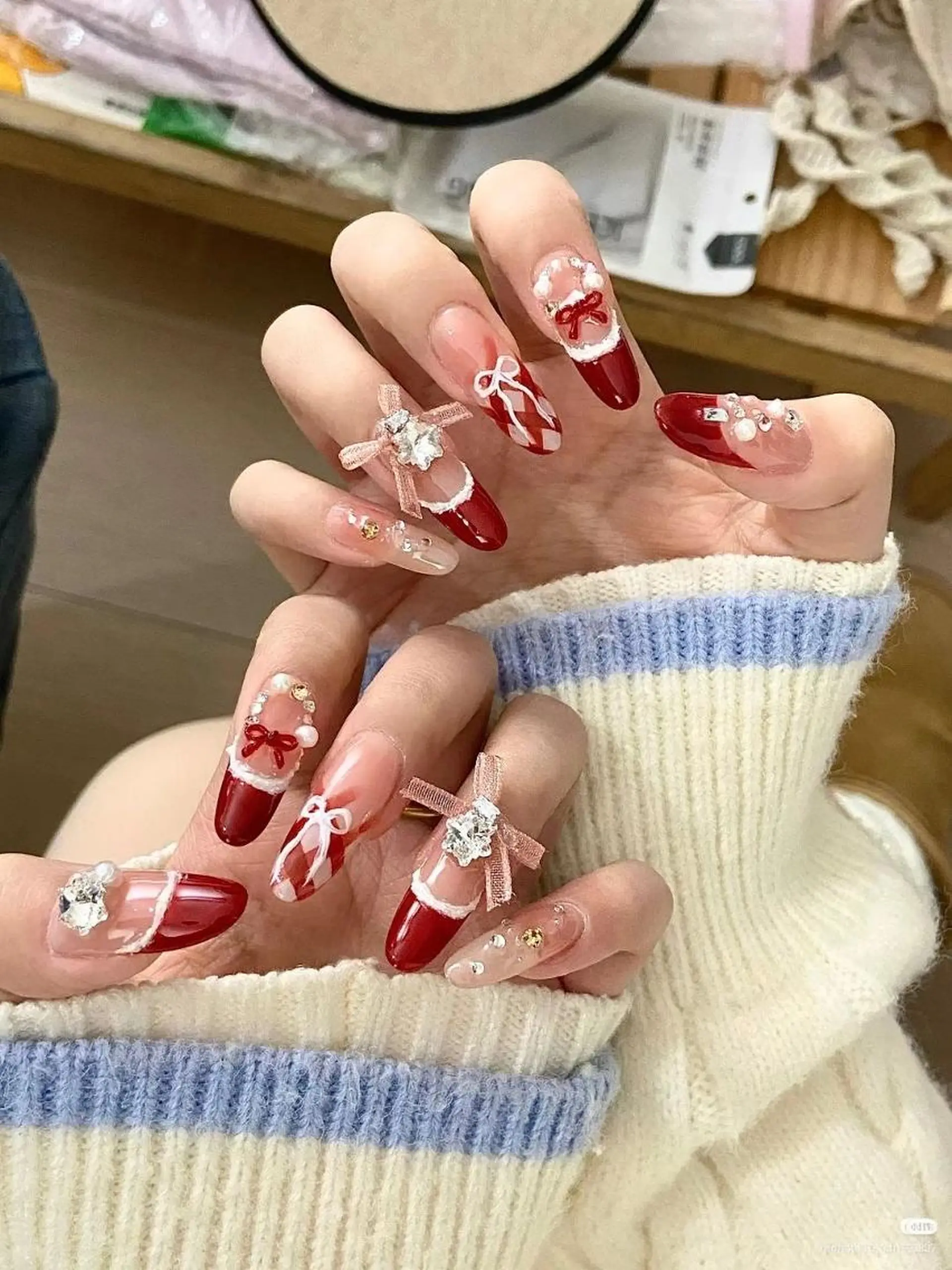 ネイル 長さ出し フレンチネイル グラデーション 卒業式 マグネットネイル Sora nail 長さ出し専門店のネイルデザイン