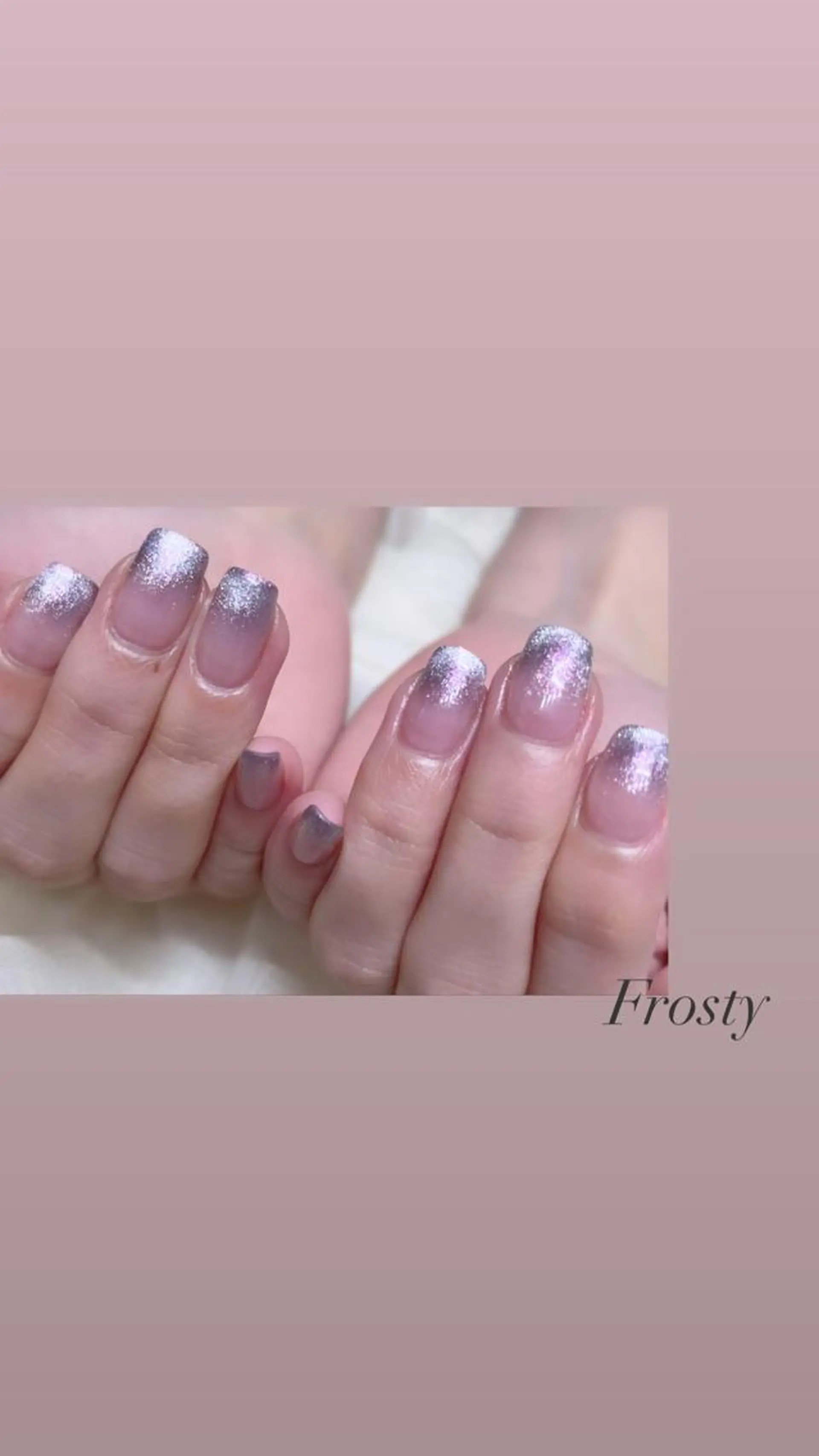 ネイル グラデーション マグネットネイル Mys. 松本結衣のネイルデザイン