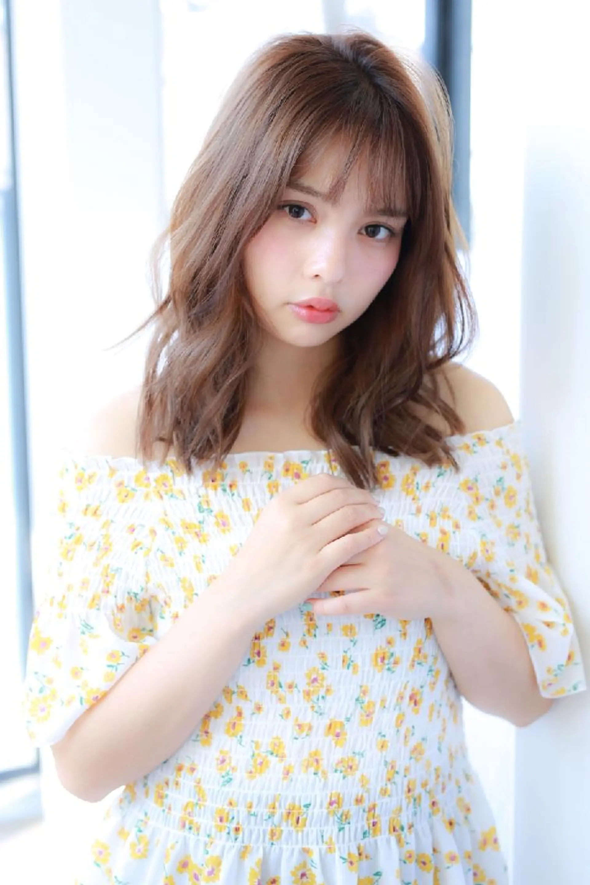 セミロング 【ハイライトに自信】 福田 将太のヘアスタイル