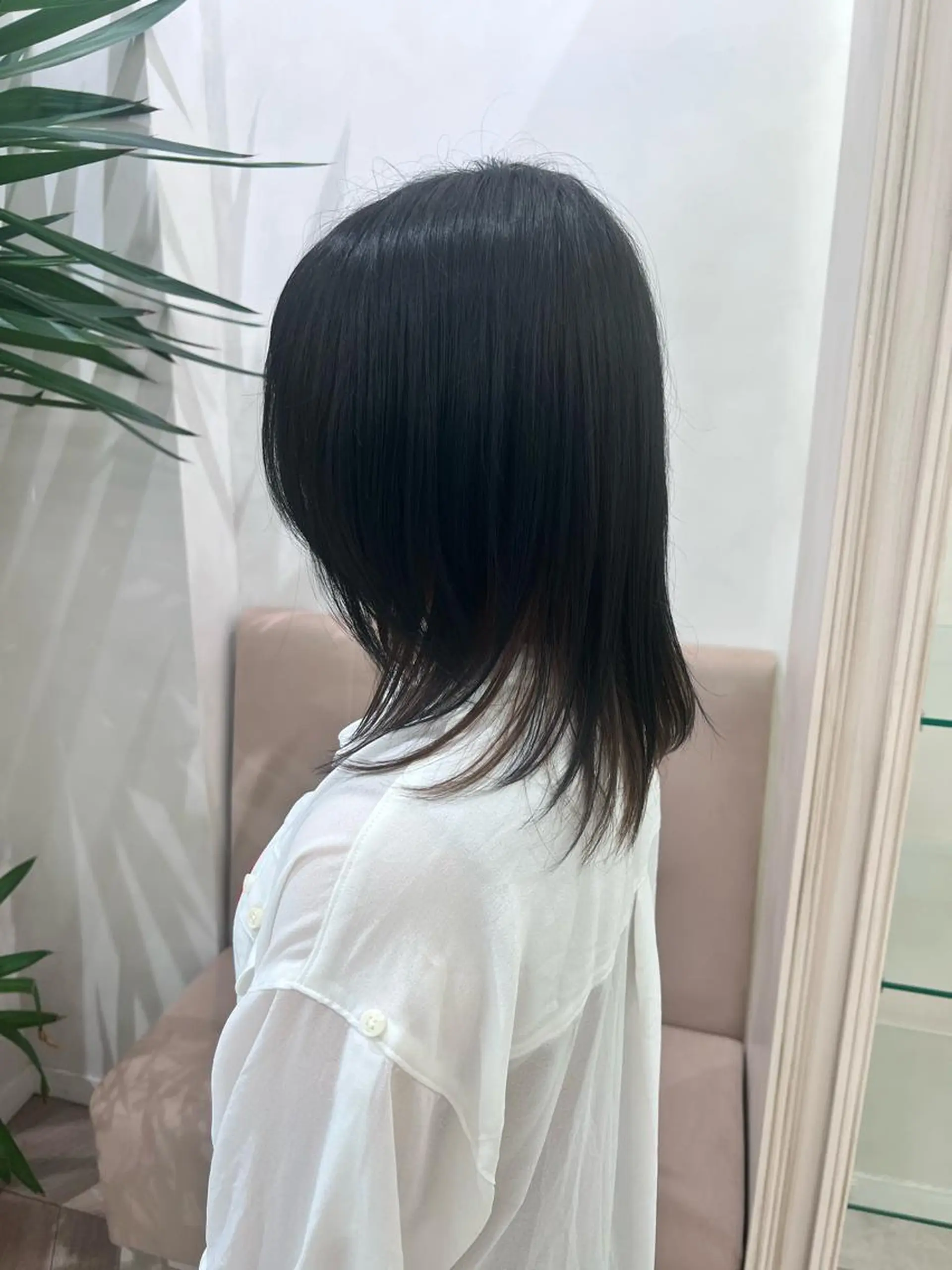 ミディアム ヘアカラー トリートメント 髪質改善/レイヤー 暖色/shiinaのヘアスタイル