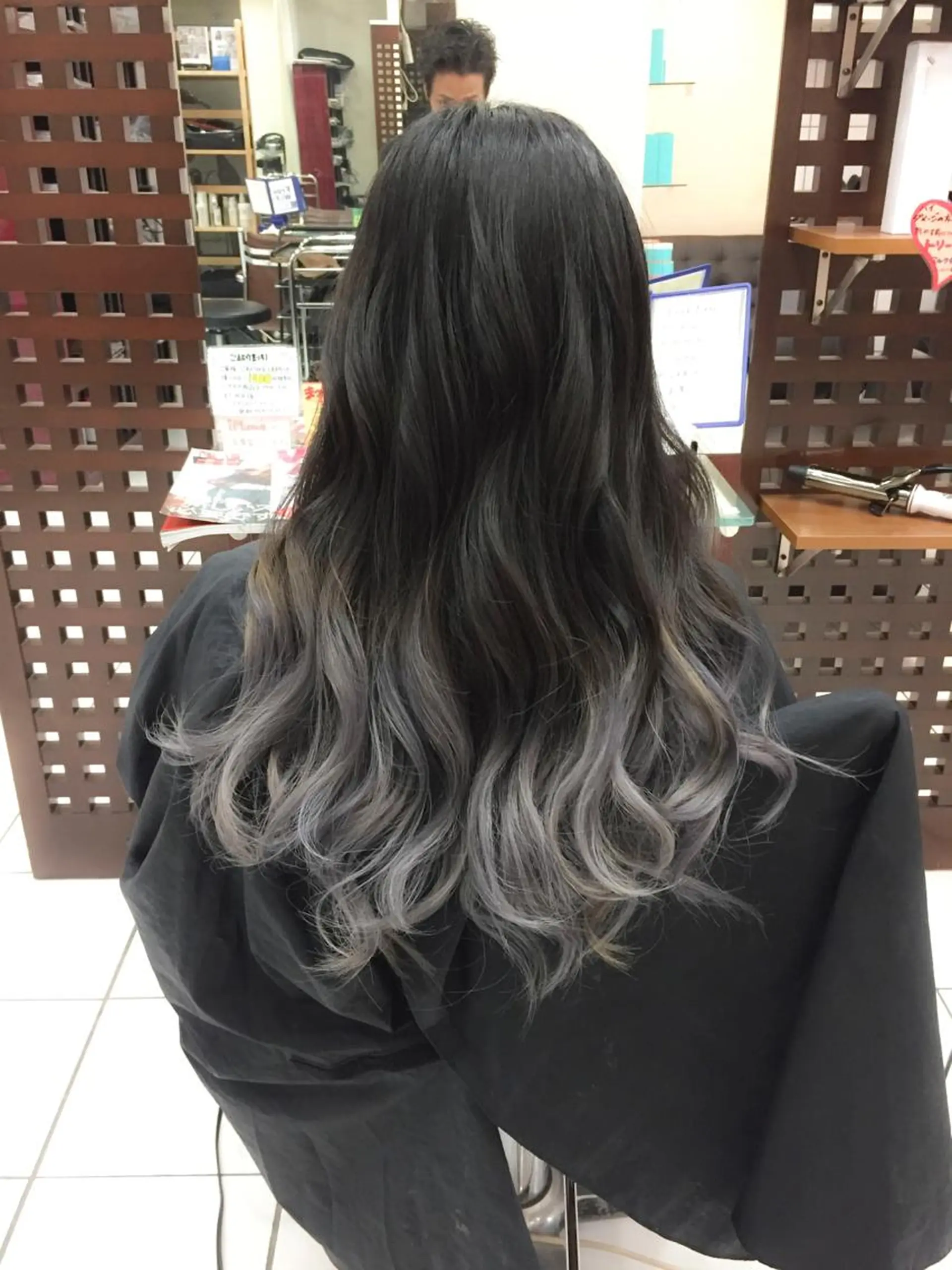 ミディアム カラー モテ髪透明感❤️ デイズヘアカラーのヘアスタイル
