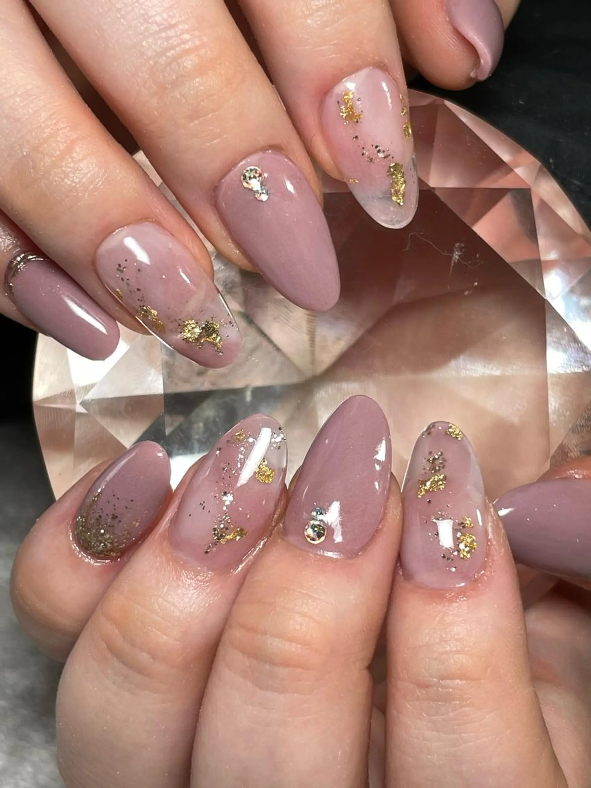 ネイル 大理石ネイル(マーブル) 蓑原 佳央里のネイルデザイン