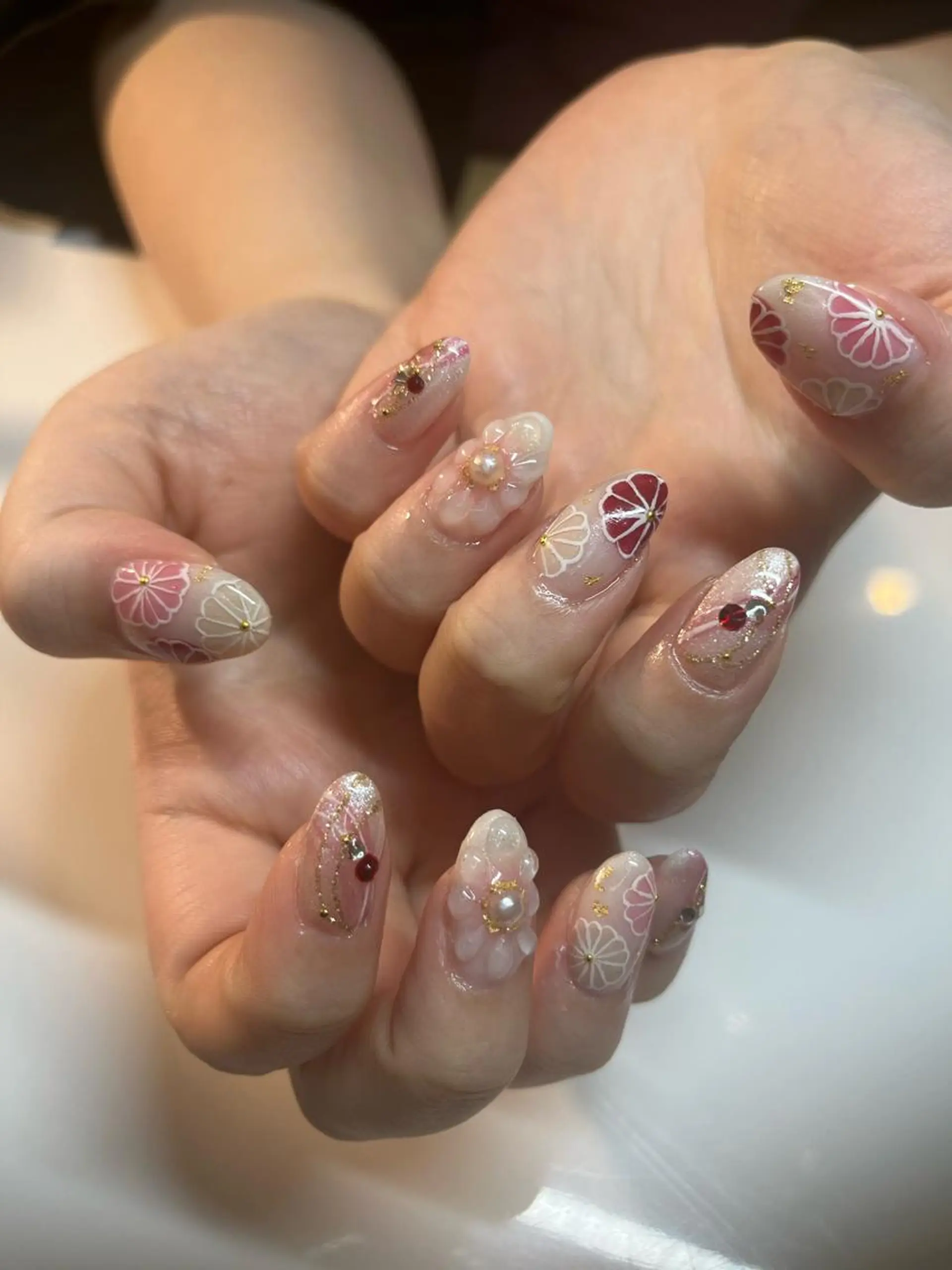 ネイル アートネイル ジェルネイル マグネットネイル ニュアンスネイル パラジェル MKY salonのネイルデザイン