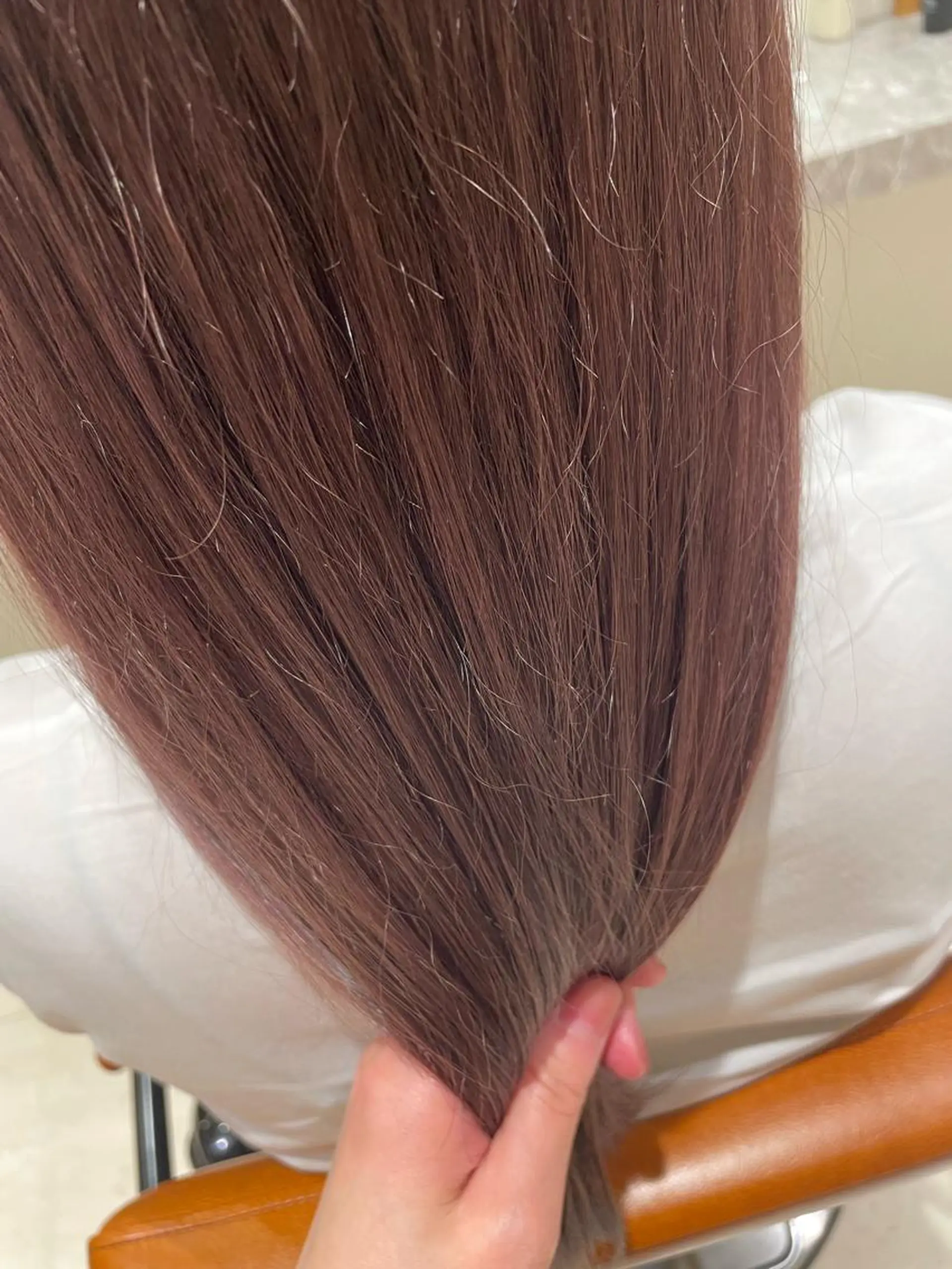 セミロング カラー ピンクカラー 暖色/ベージュ/ メンズ/鈴木彩のヘアスタイル